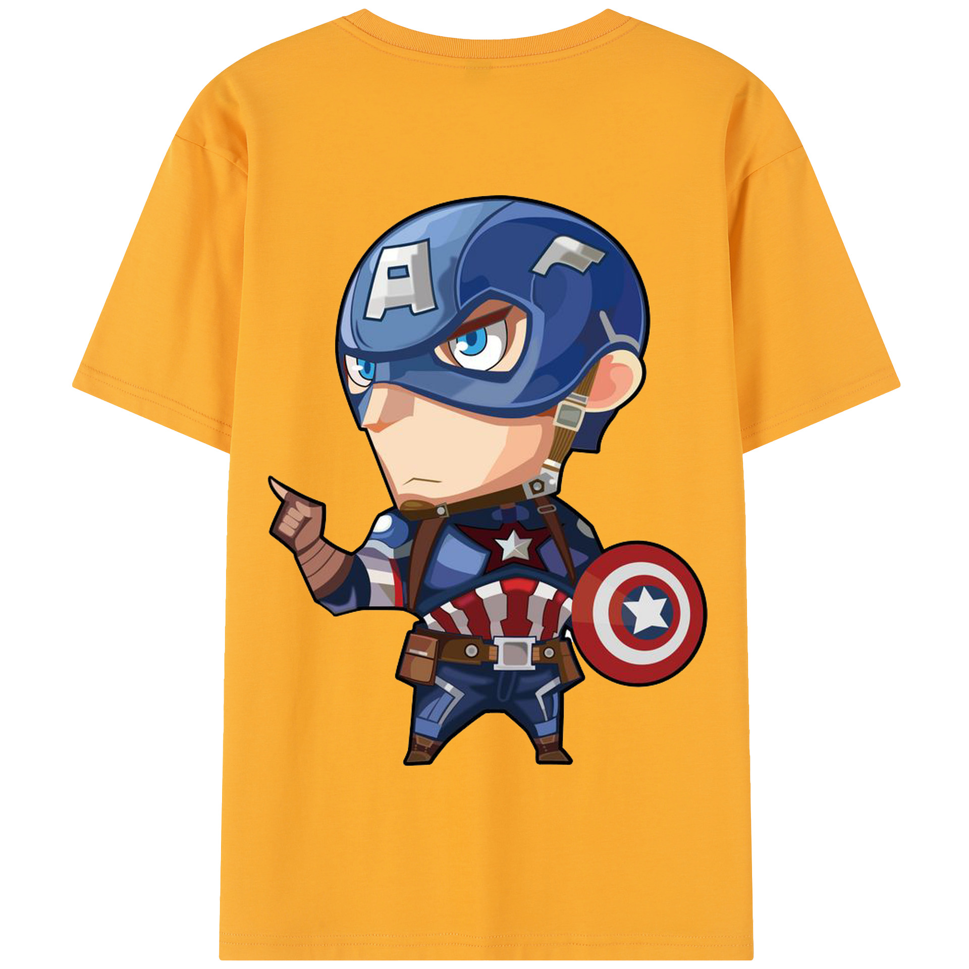 （画像用） アベンジャーズ The Avengers 綿100％半袖Tシャツ（背面プリント）