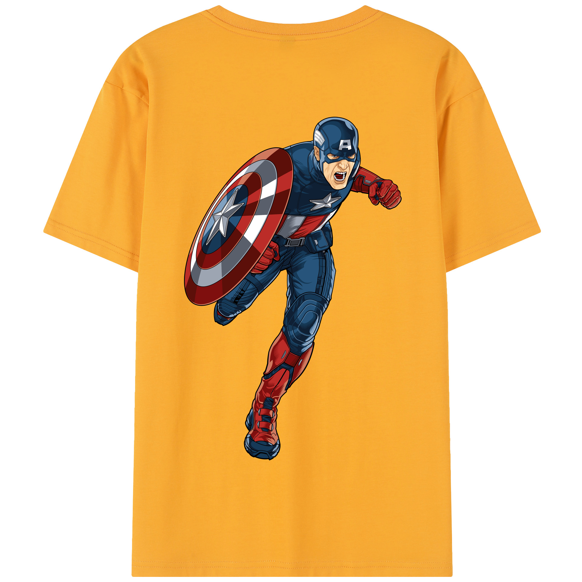 （画像用） アベンジャーズ The Avengers 綿100％半袖Tシャツ（背面プリント）
