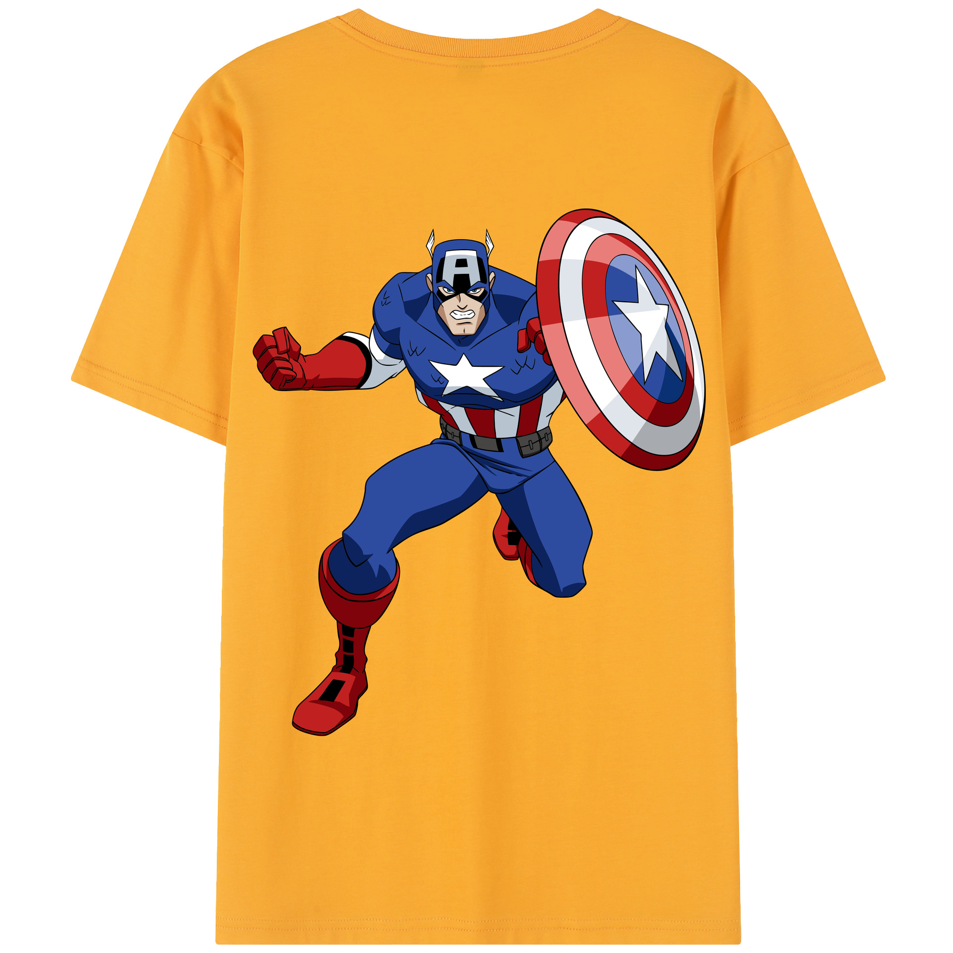 （画像用） アベンジャーズ The Avengers 綿100％半袖Tシャツ（背面プリント）