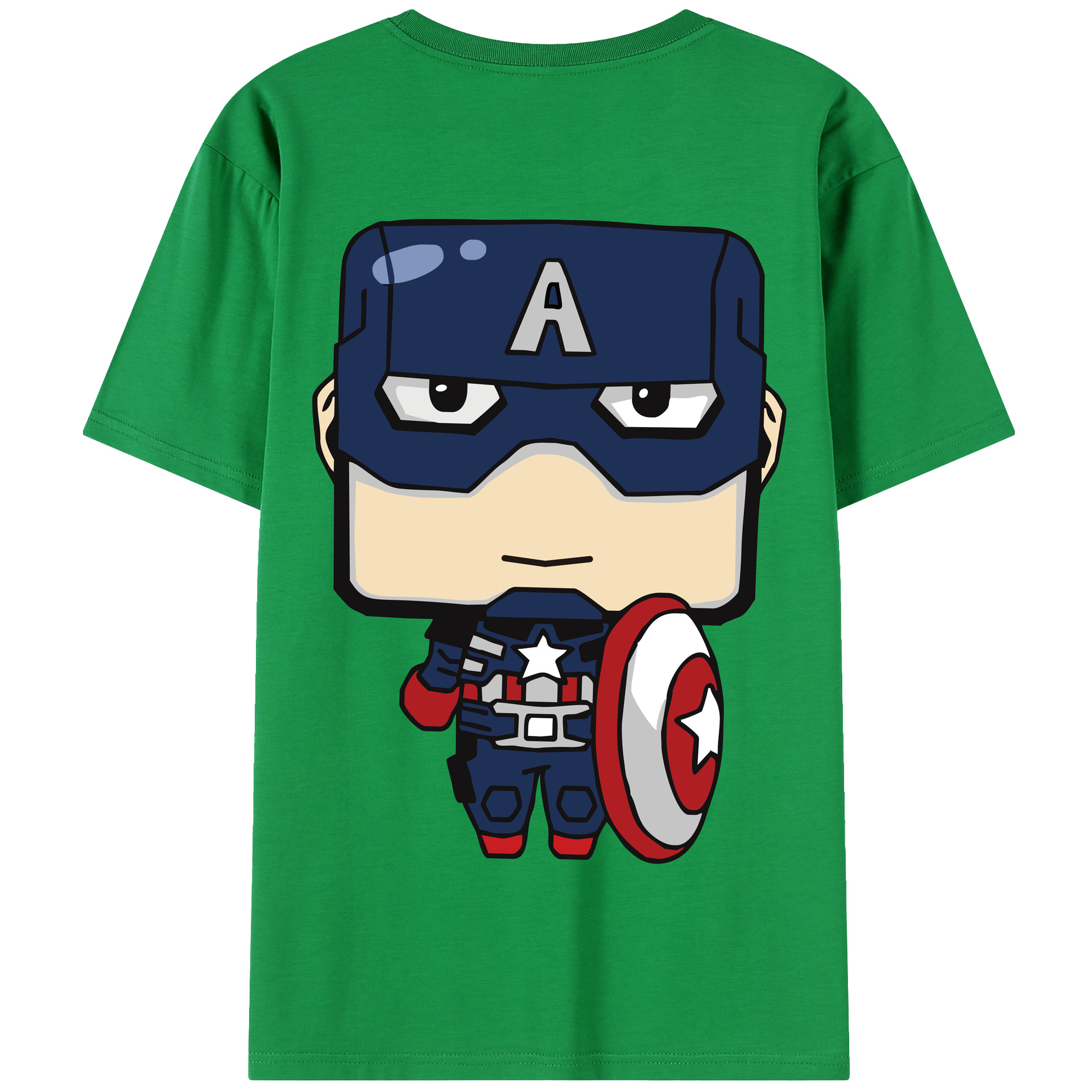 （画像用） アベンジャーズ The Avengers 綿100％半袖Tシャツ（背面プリント）
