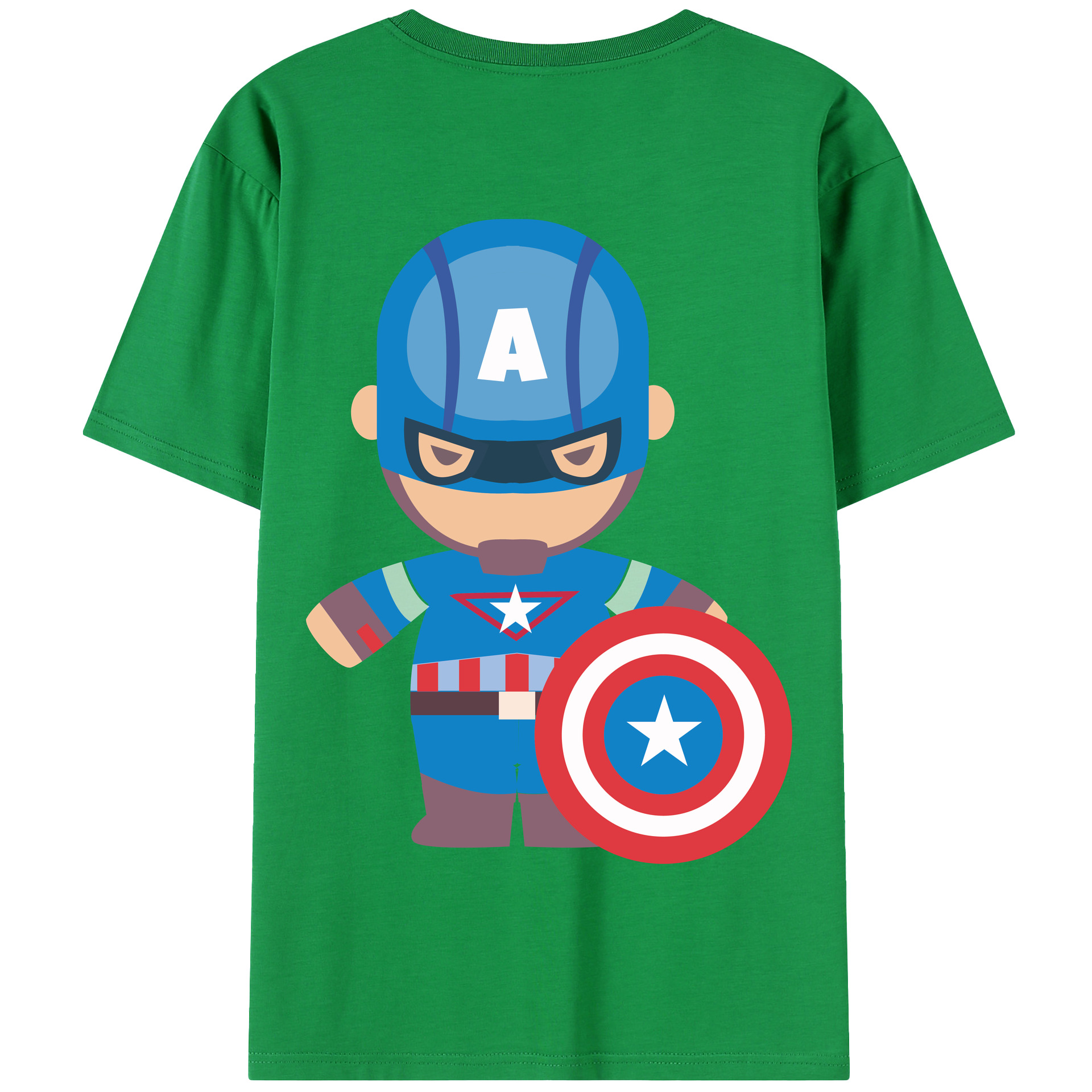 （画像用） アベンジャーズ The Avengers 綿100％半袖Tシャツ（背面プリント）