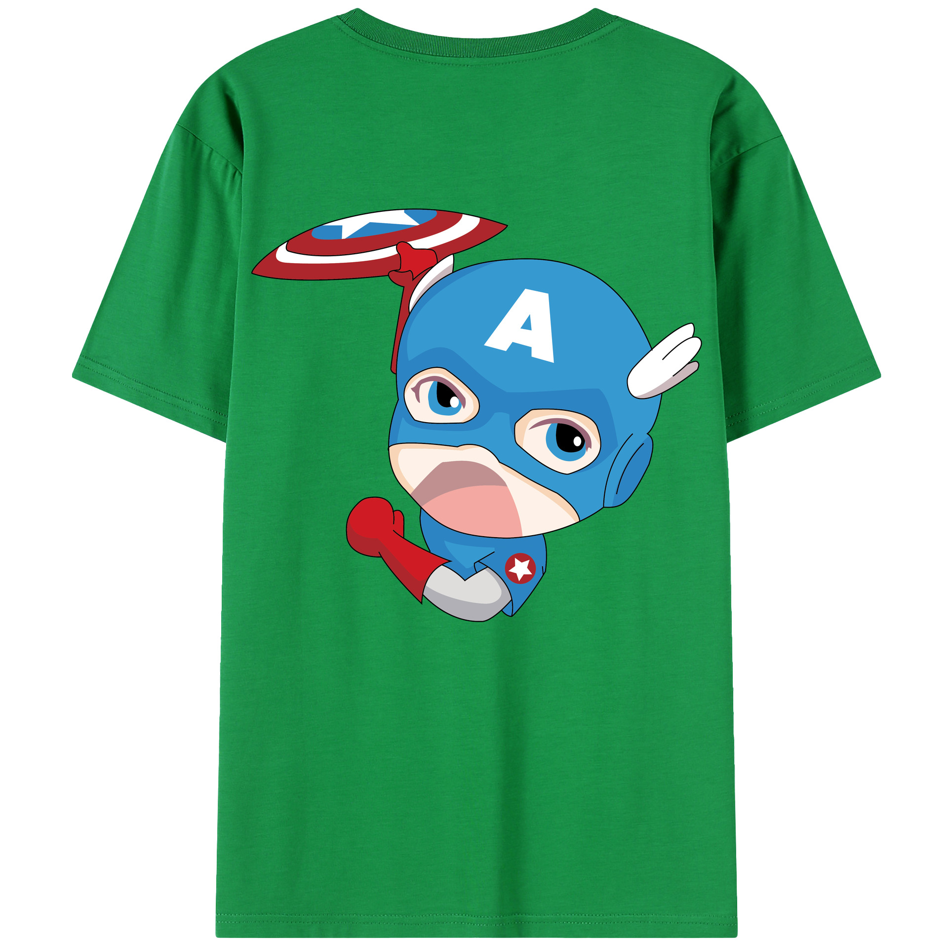 （画像用） アベンジャーズ The Avengers 綿100％半袖Tシャツ（背面プリント）