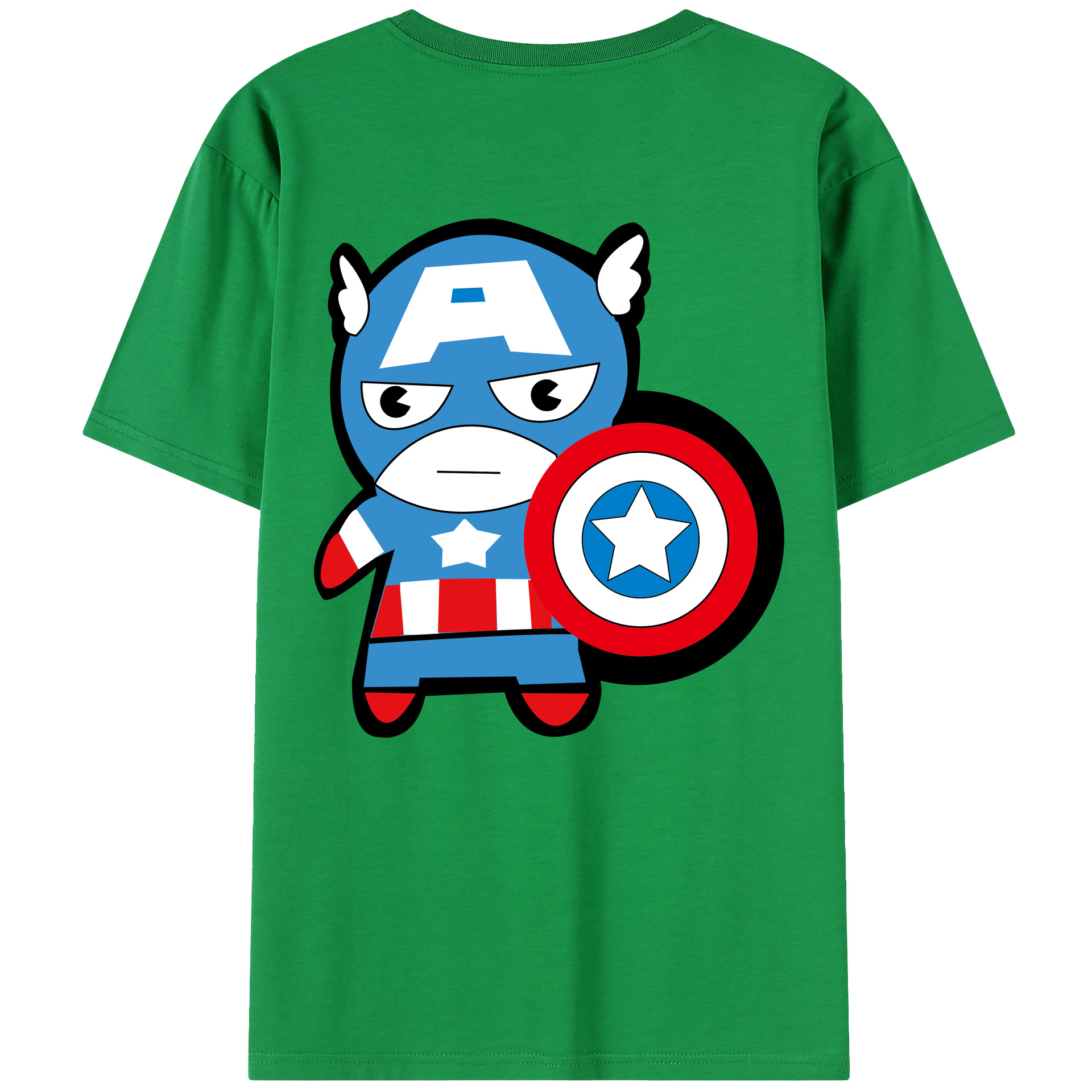 （画像用） アベンジャーズ The Avengers 綿100％半袖Tシャツ（背面プリント）