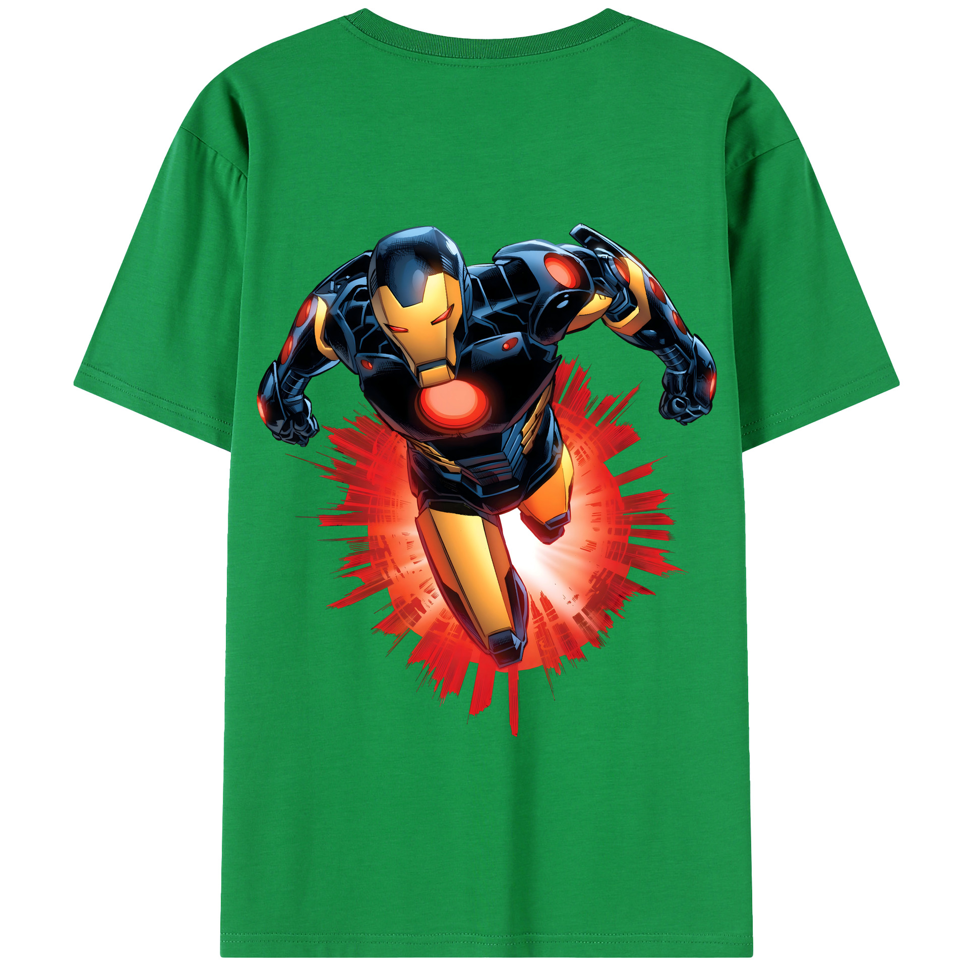 （画像用） アベンジャーズ The Avengers 綿100％半袖Tシャツ（背面プリント）
