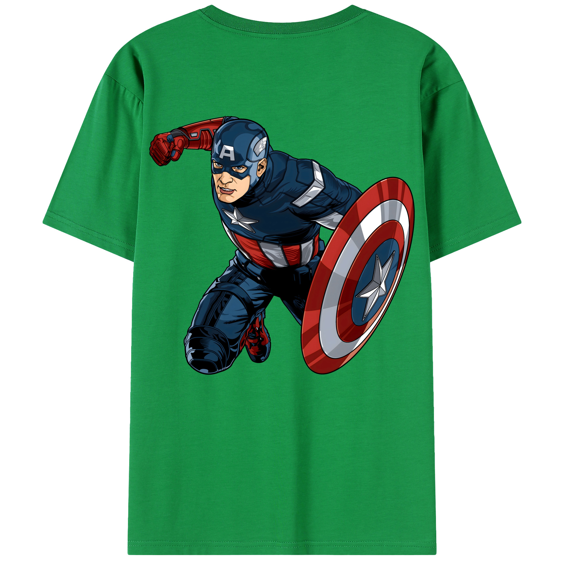 （画像用） アベンジャーズ The Avengers 綿100％半袖Tシャツ（背面プリント）