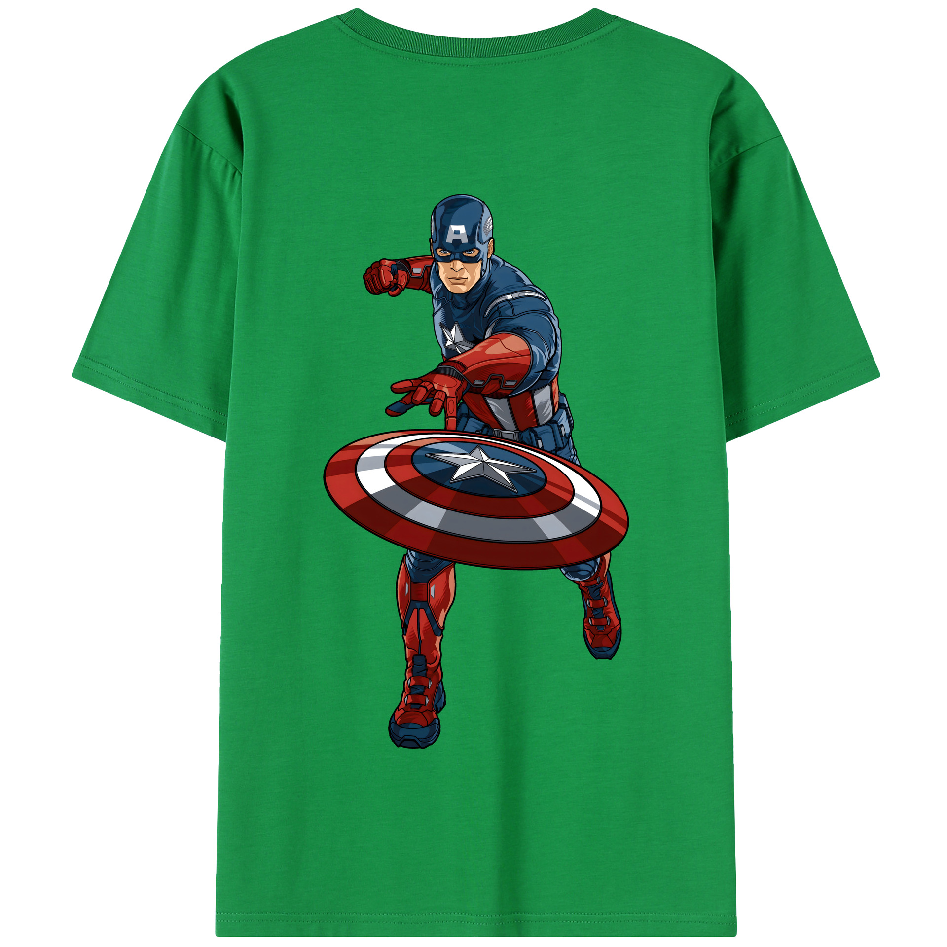 （画像用） アベンジャーズ The Avengers 綿100％半袖Tシャツ（背面プリント）