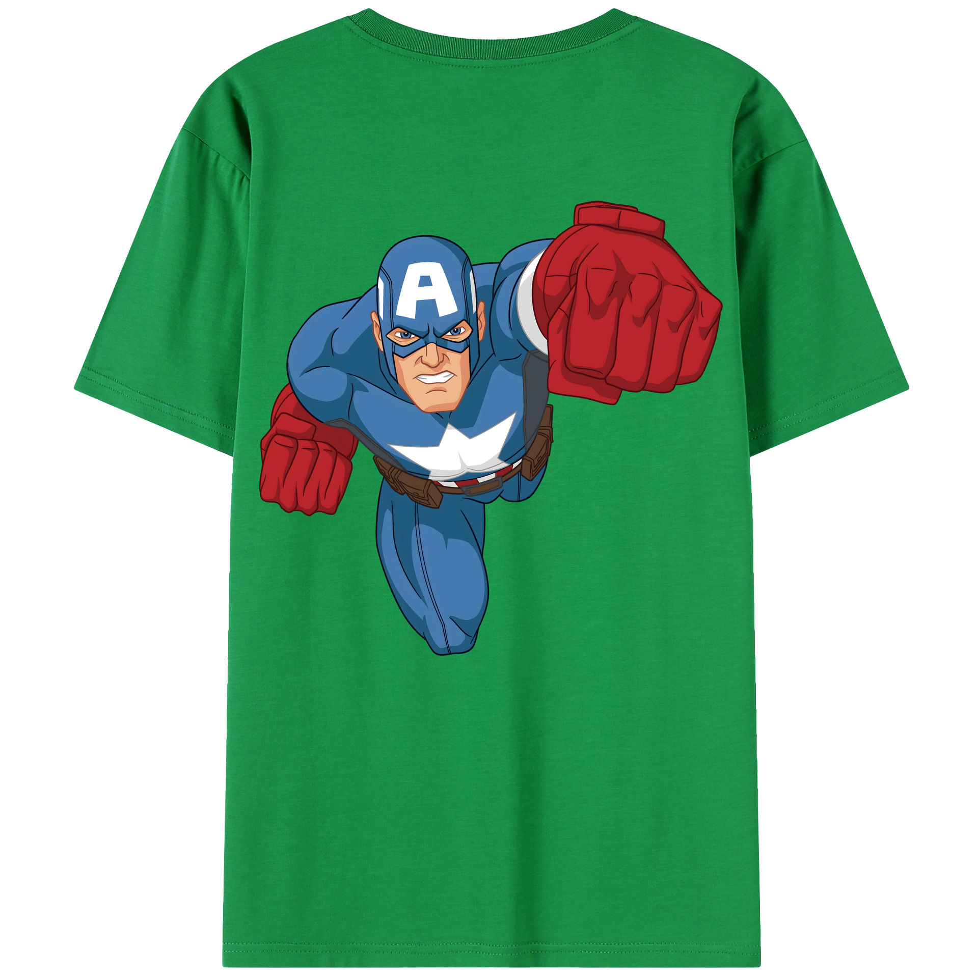 （画像用） アベンジャーズ The Avengers 綿100％半袖Tシャツ（背面プリント）
