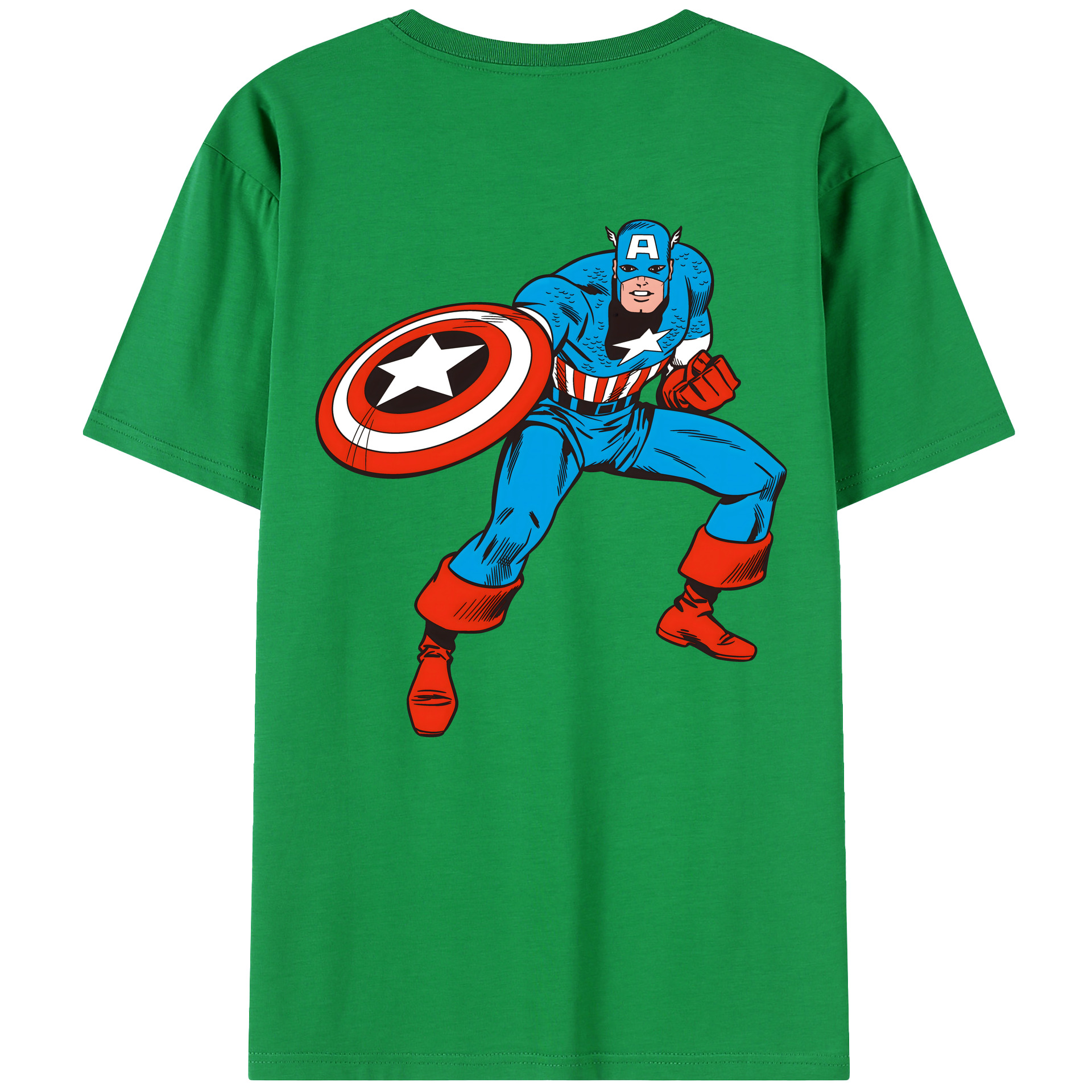 （画像用） アベンジャーズ The Avengers 綿100％半袖Tシャツ（背面プリント）