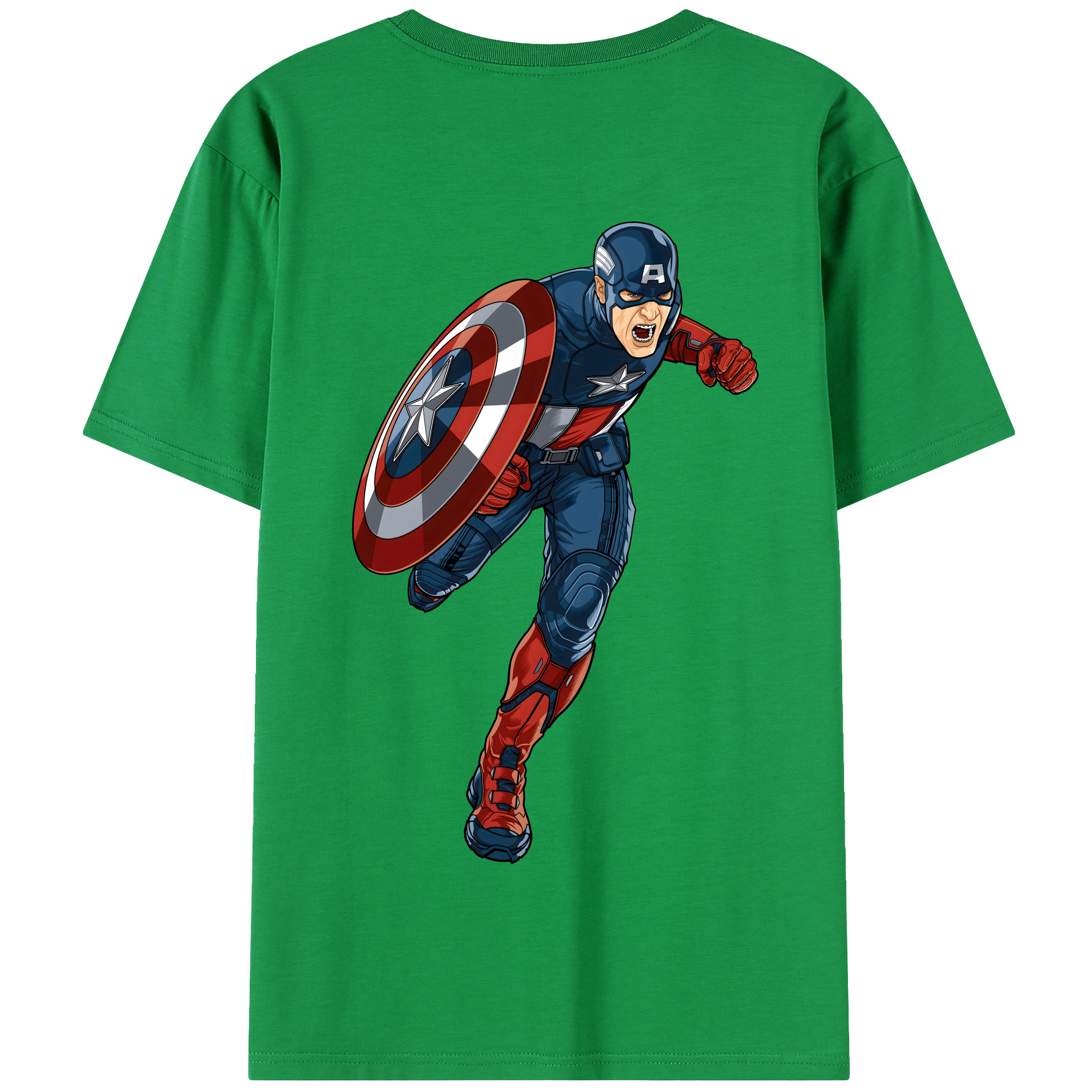 （画像用） アベンジャーズ The Avengers 綿100％半袖Tシャツ（背面プリント）