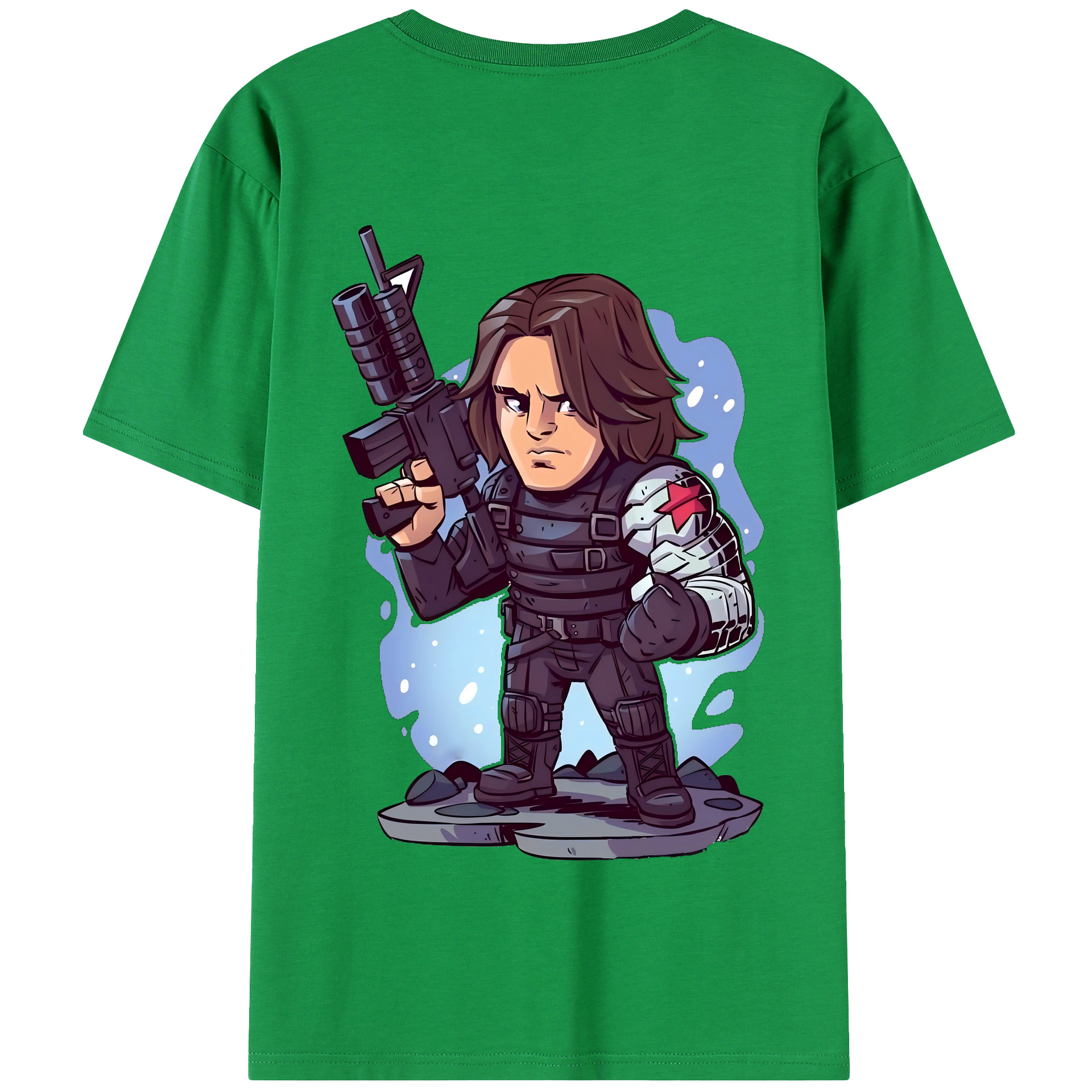 （画像用） アベンジャーズ The Avengers 綿100％半袖Tシャツ（背面プリント）