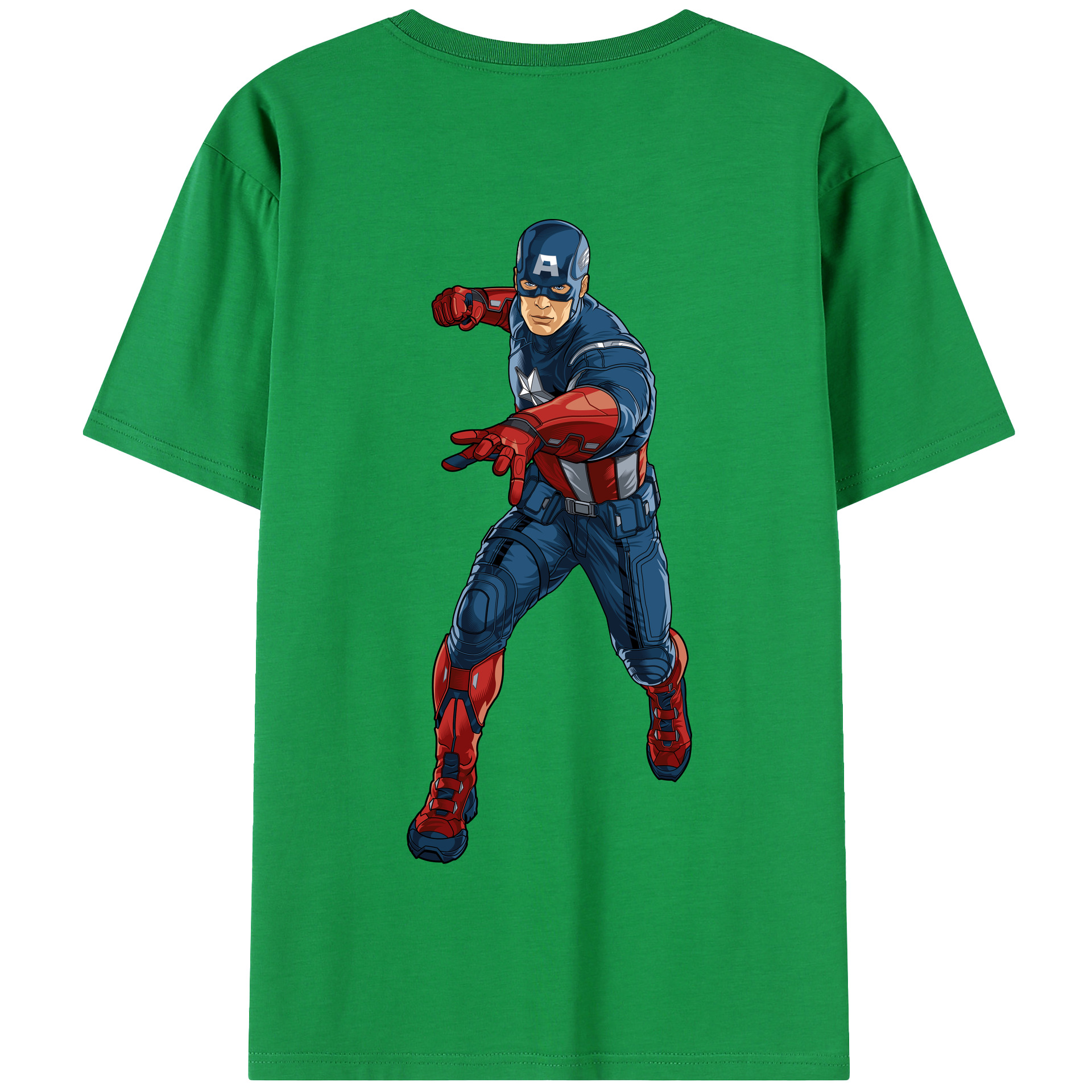 （画像用） アベンジャーズ The Avengers 綿100％半袖Tシャツ（背面プリント）