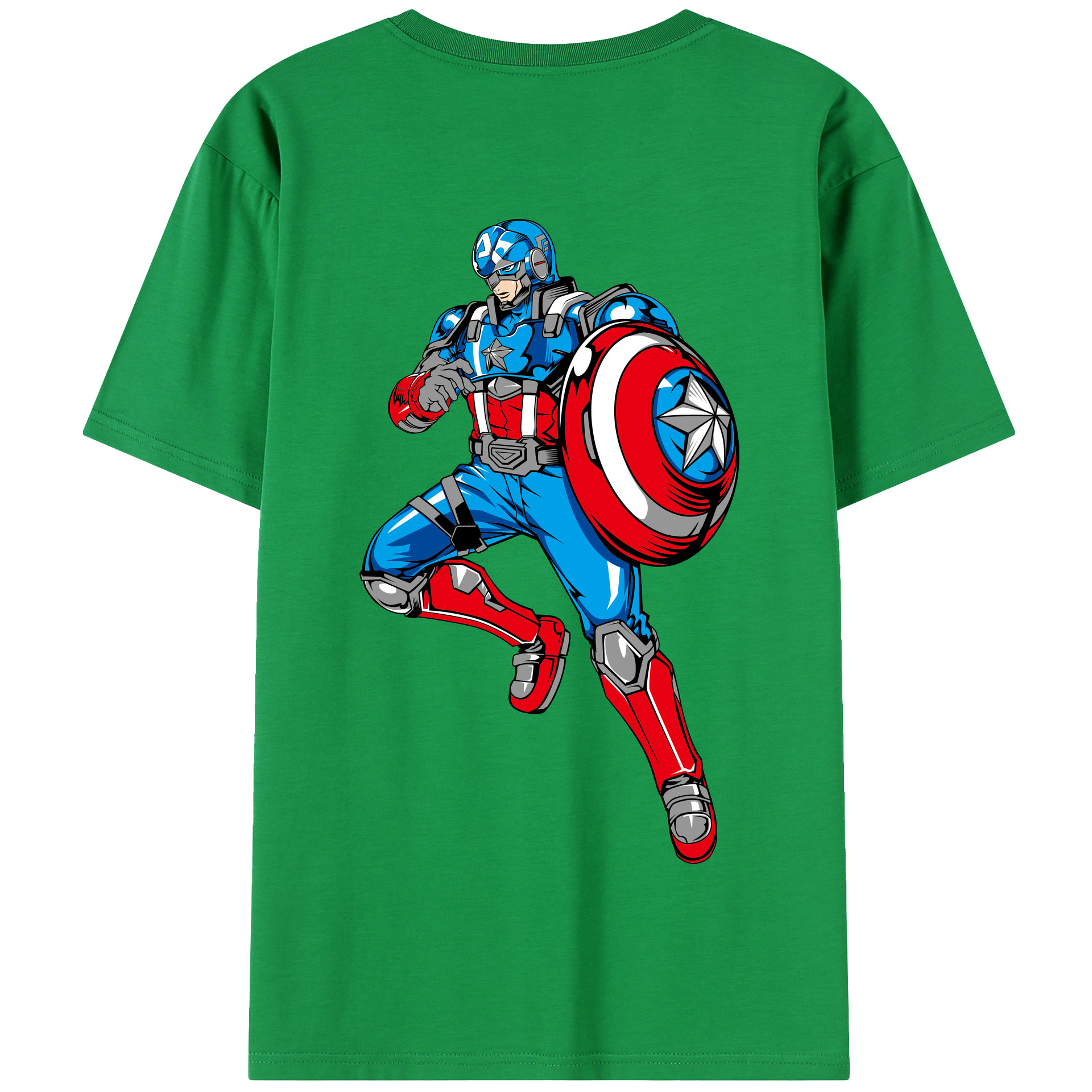 （画像用） アベンジャーズ The Avengers 綿100％半袖Tシャツ（背面プリント）