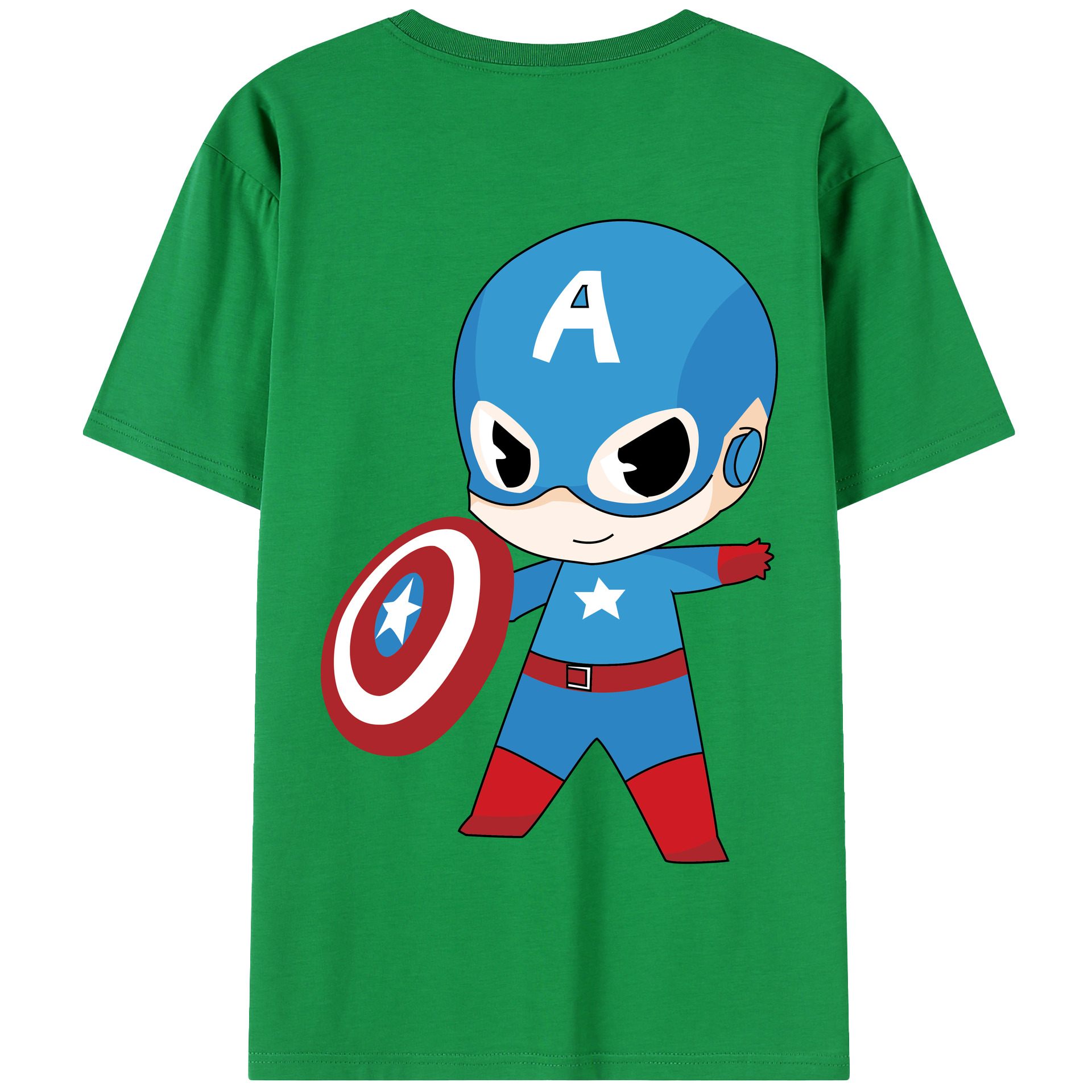 （画像用） アベンジャーズ The Avengers 綿100％半袖Tシャツ（背面プリント）