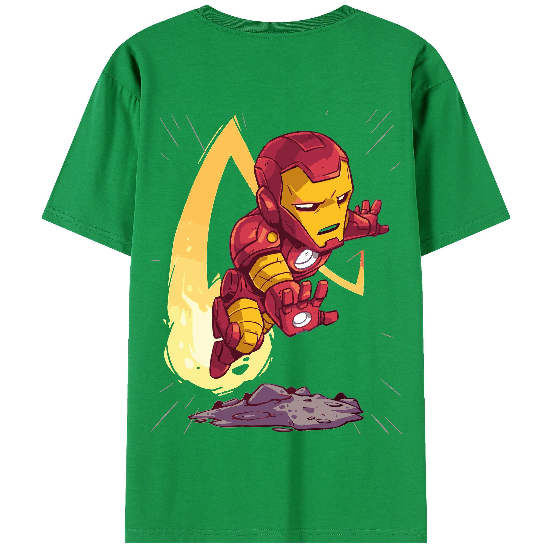 （画像用） アベンジャーズ The Avengers 綿100％半袖Tシャツ（背面プリント）
