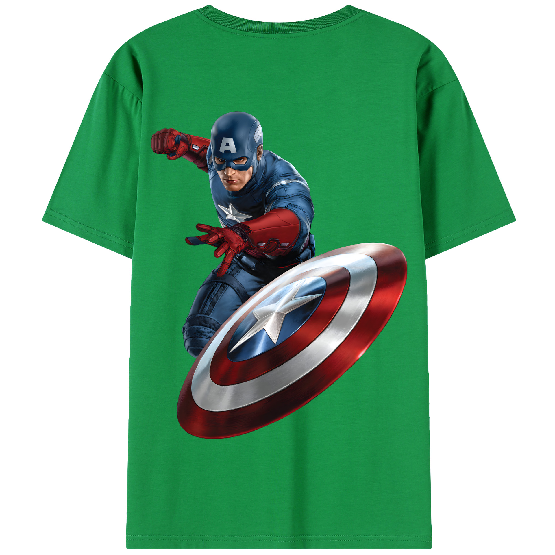 （画像用） アベンジャーズ The Avengers 綿100％半袖Tシャツ（背面プリント）