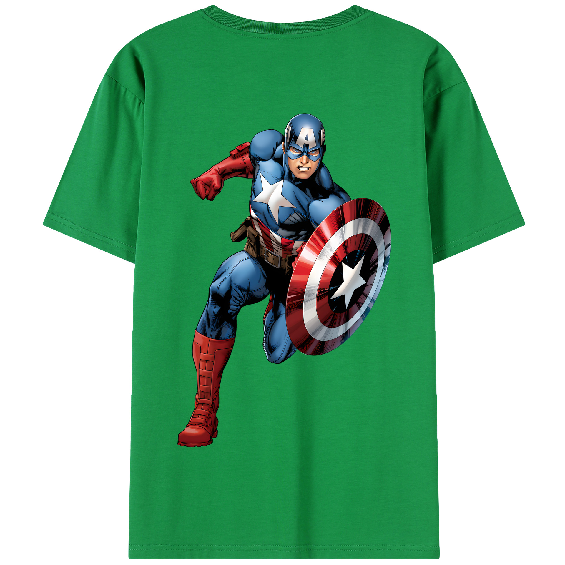 （画像用） アベンジャーズ The Avengers 綿100％半袖Tシャツ（背面プリント）