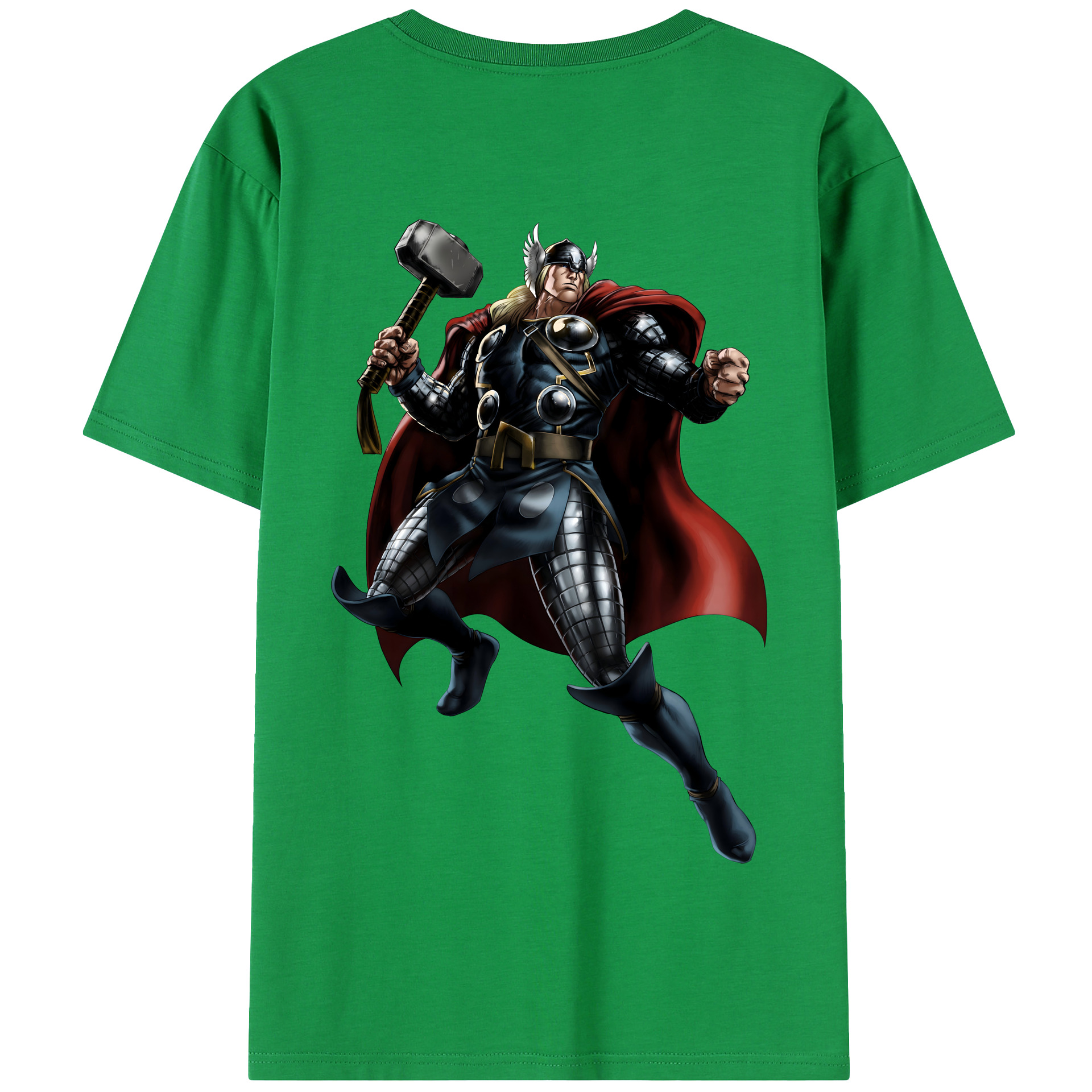 （画像用） アベンジャーズ The Avengers 綿100％半袖Tシャツ（背面プリント）