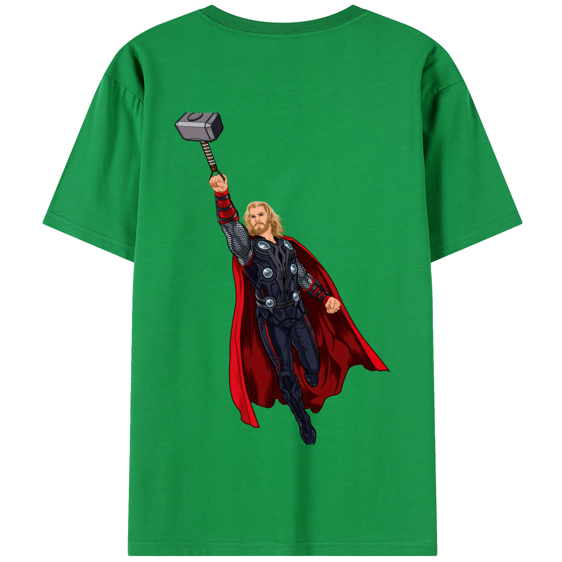 （画像用） アベンジャーズ The Avengers 綿100％半袖Tシャツ（背面プリント）