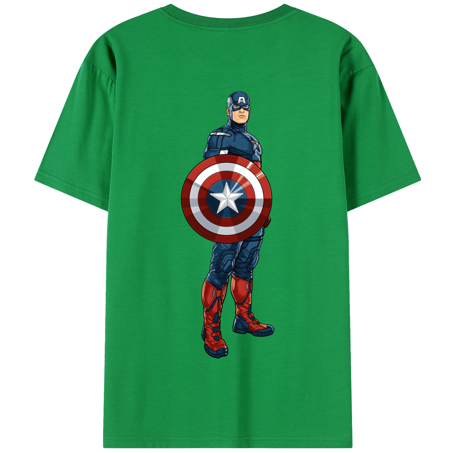 （画像用） アベンジャーズ The Avengers 綿100％半袖Tシャツ（背面プリント）