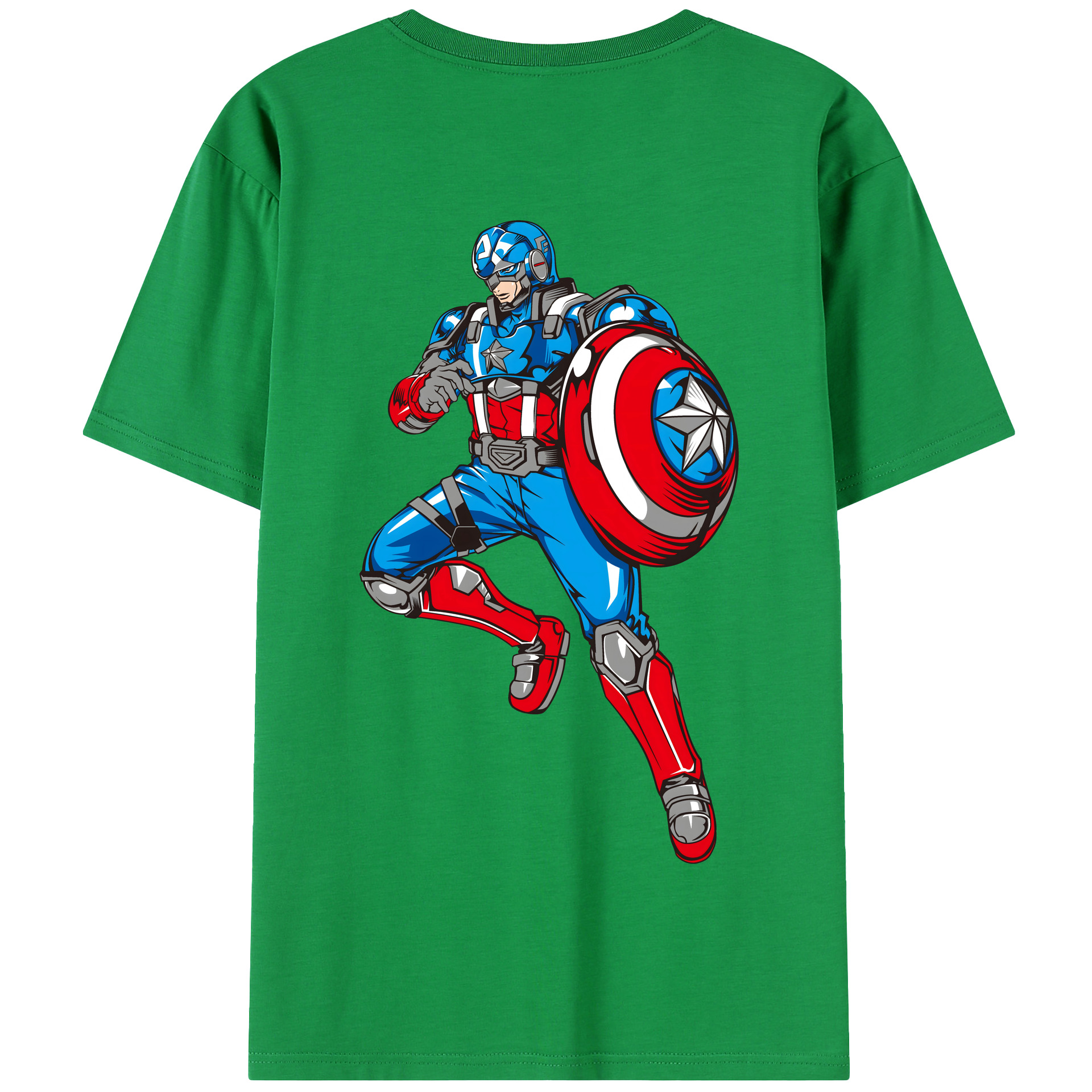 （画像用） アベンジャーズ The Avengers 綿100％半袖Tシャツ（背面プリント）