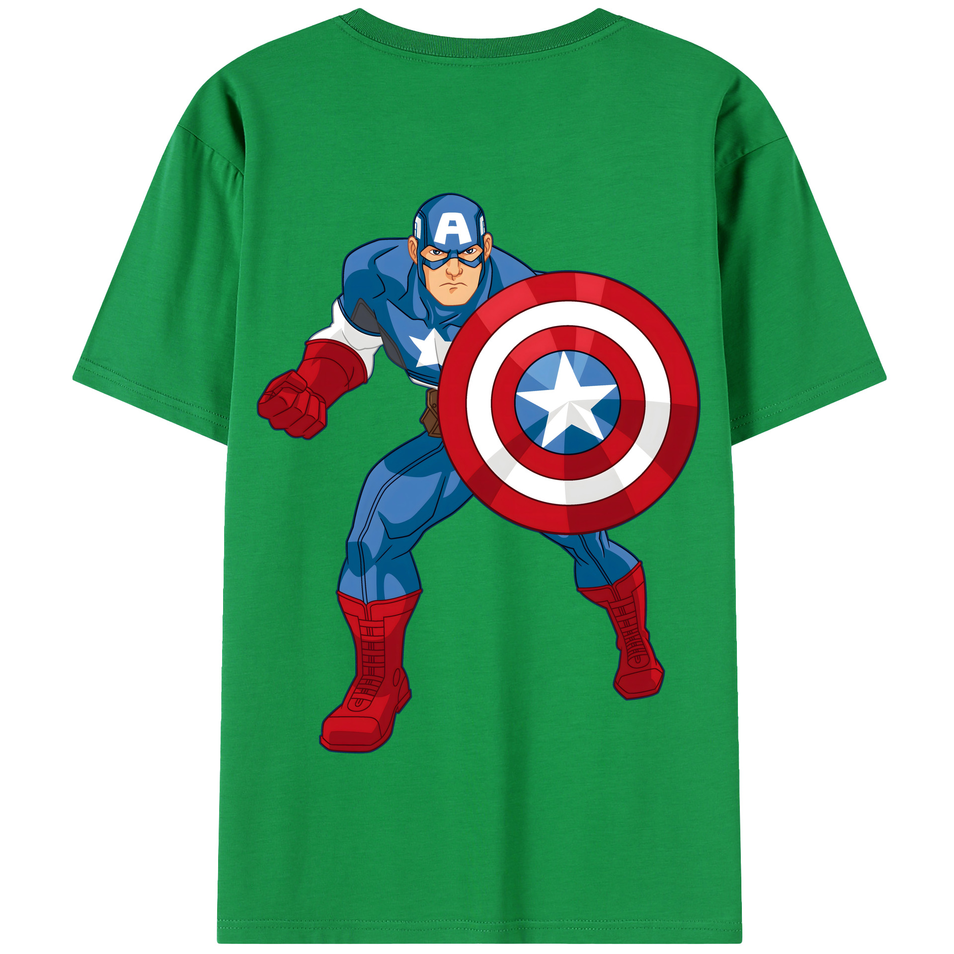 （画像用） アベンジャーズ The Avengers 綿100％半袖Tシャツ（背面プリント）