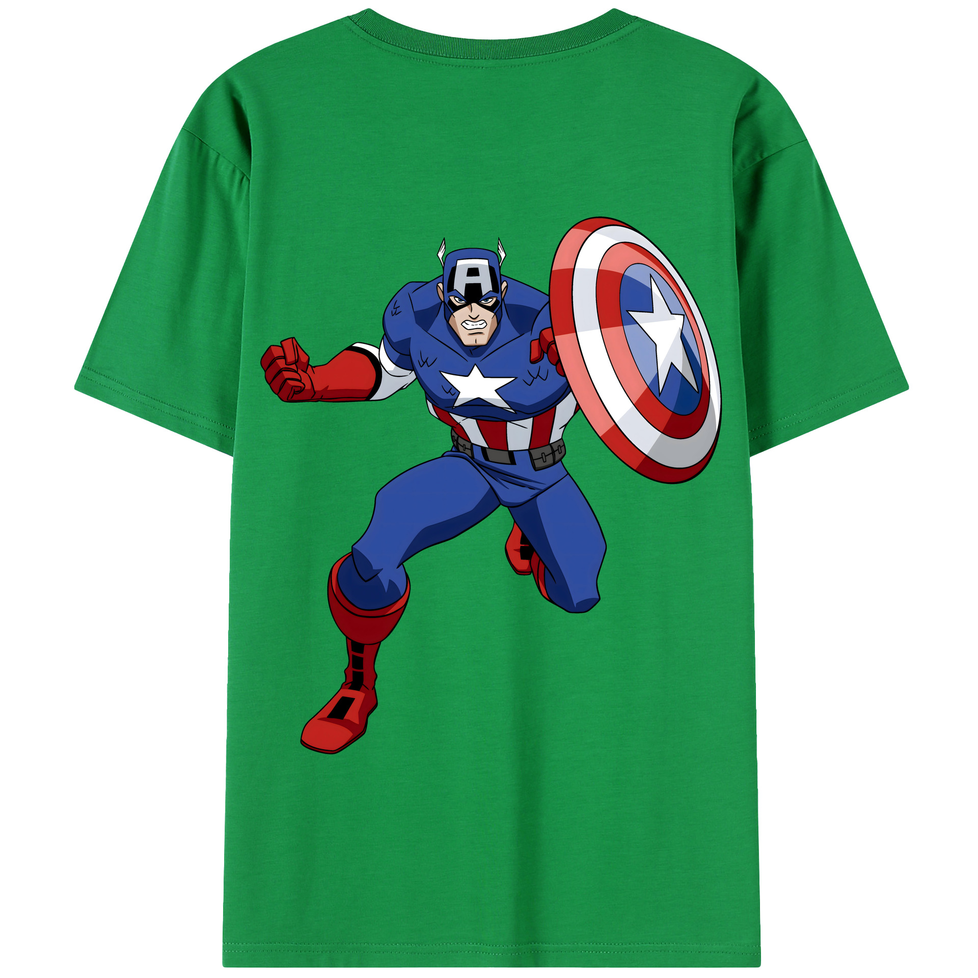 （画像用） アベンジャーズ The Avengers 綿100％半袖Tシャツ（背面プリント）