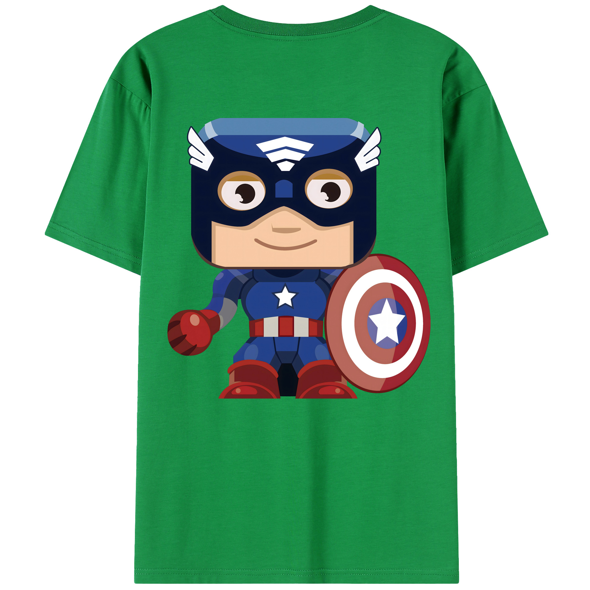 （画像用） アベンジャーズ The Avengers 綿100％半袖Tシャツ（背面プリント）