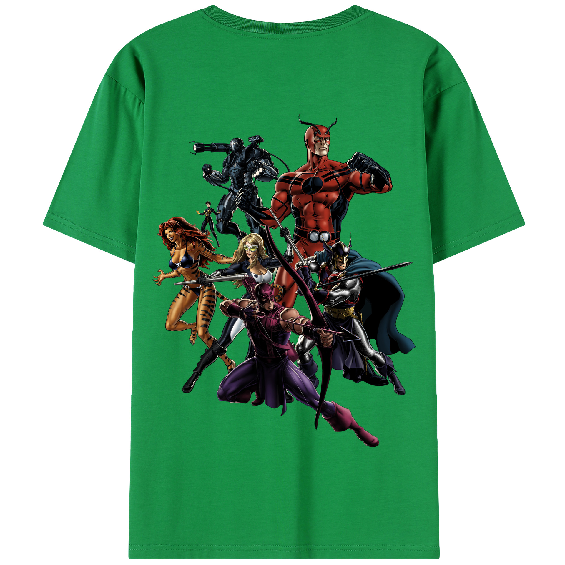 （画像用） アベンジャーズ The Avengers 綿100％半袖Tシャツ（背面プリント）