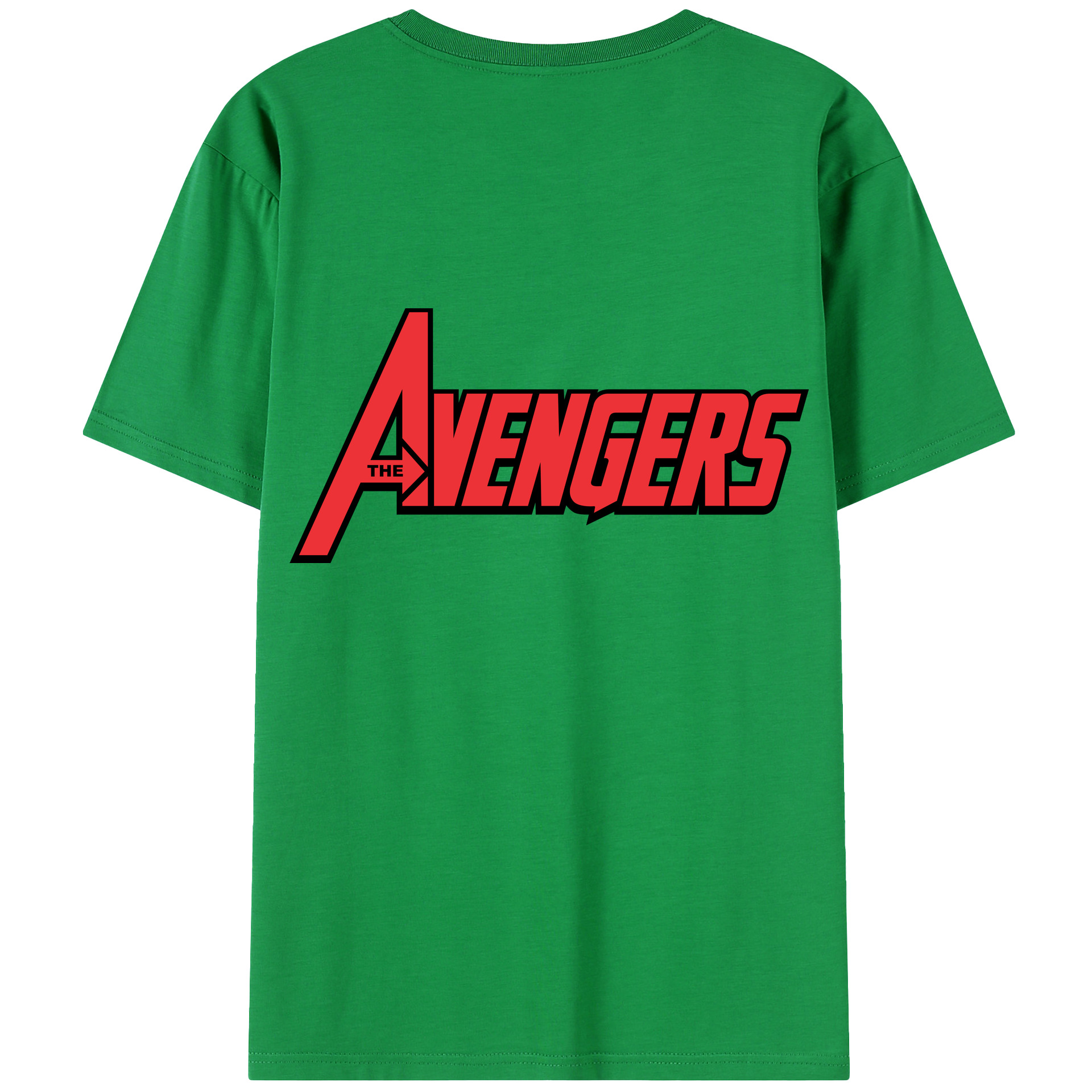 （画像用） アベンジャーズ The Avengers 綿100％半袖Tシャツ（背面プリント）