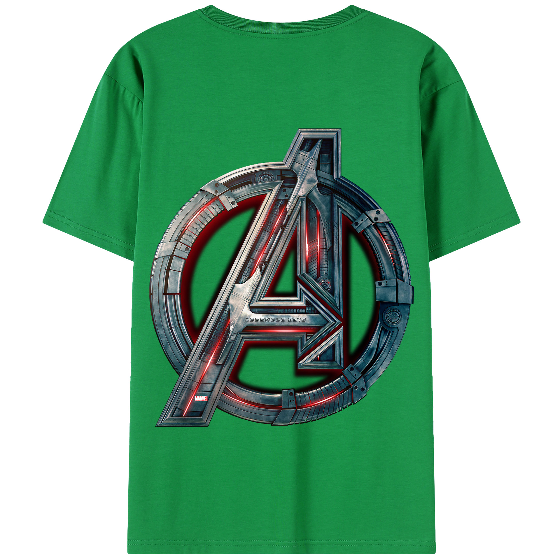 （画像用） アベンジャーズ The Avengers 綿100％半袖Tシャツ（背面プリント）
