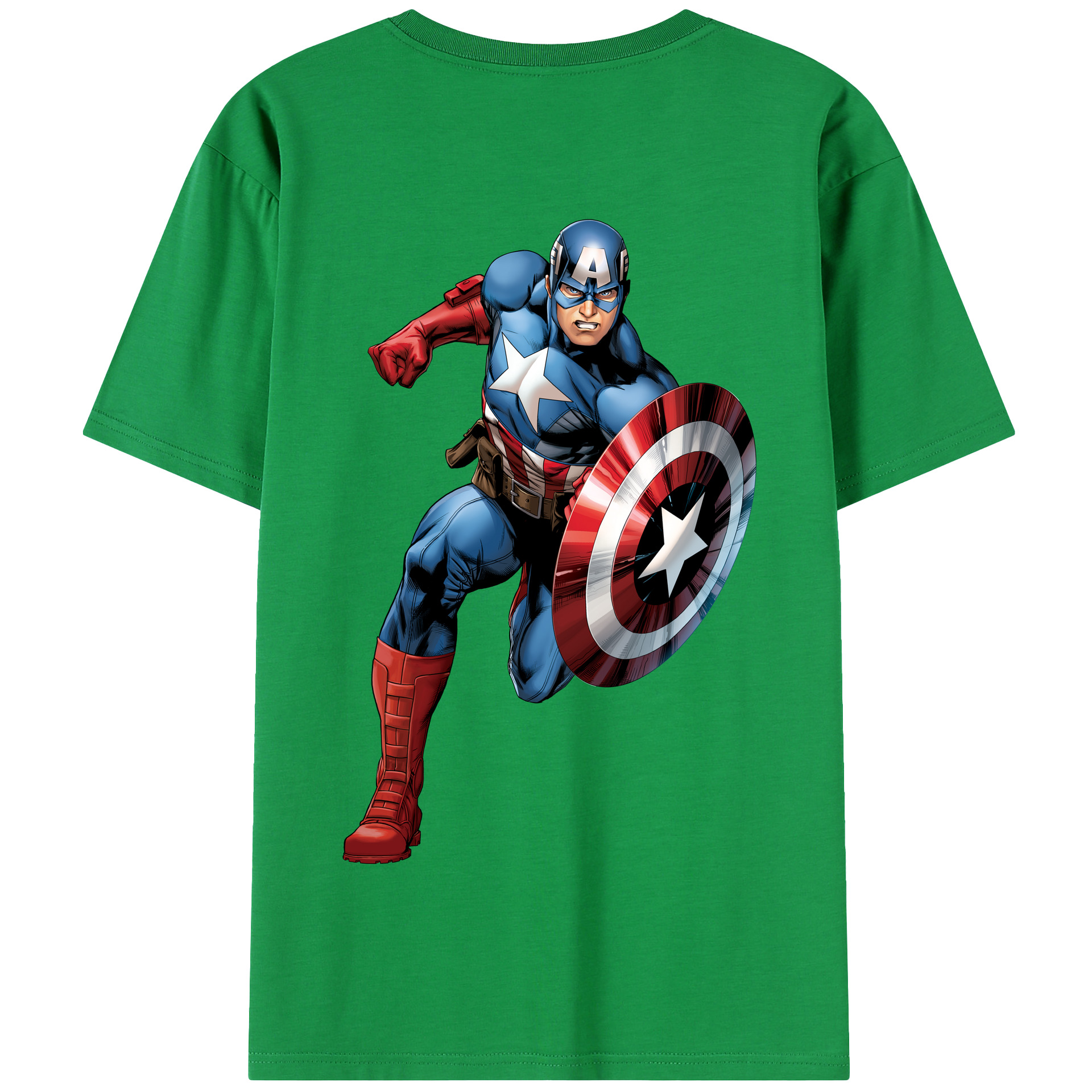 （画像用） アベンジャーズ The Avengers 綿100％半袖Tシャツ（背面プリント）