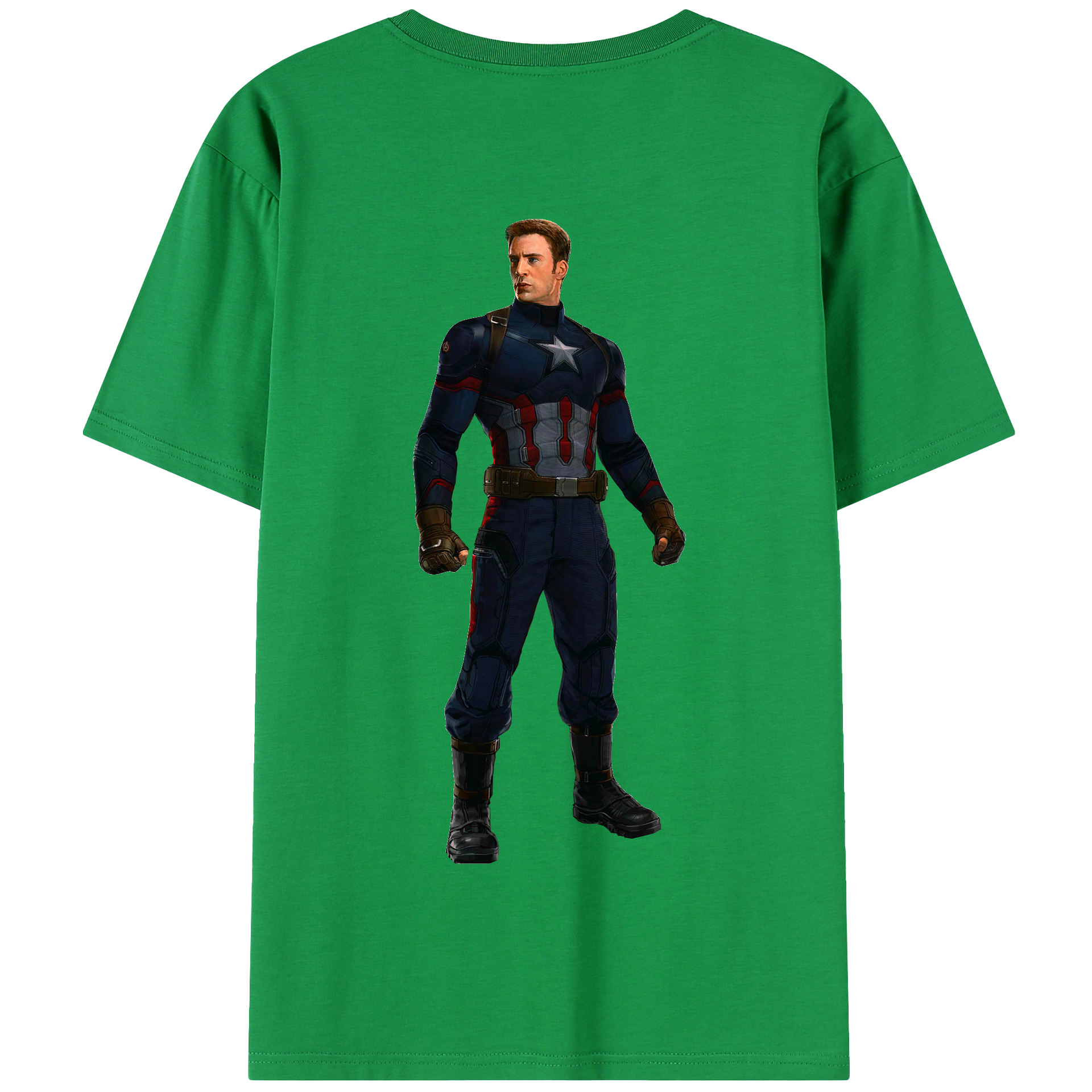 （画像用） アベンジャーズ The Avengers 綿100％半袖Tシャツ（背面プリント）