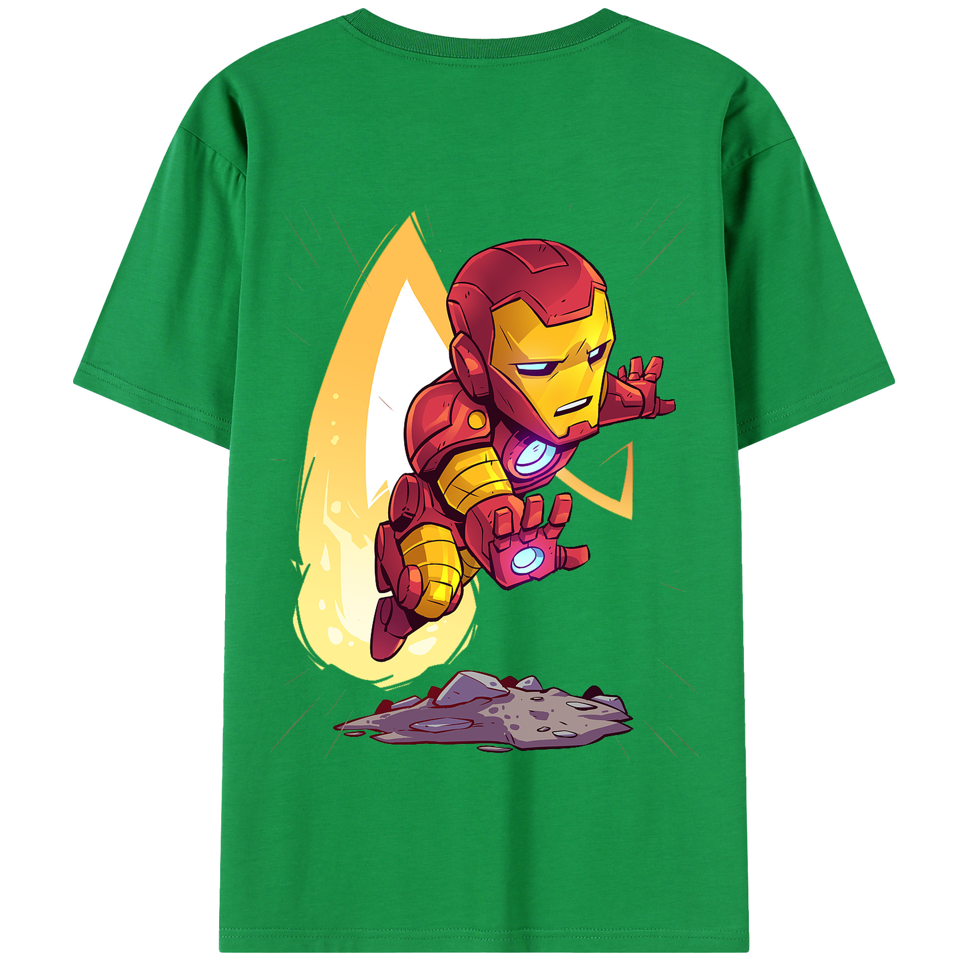 （画像用） アベンジャーズ The Avengers 綿100％半袖Tシャツ（背面プリント）