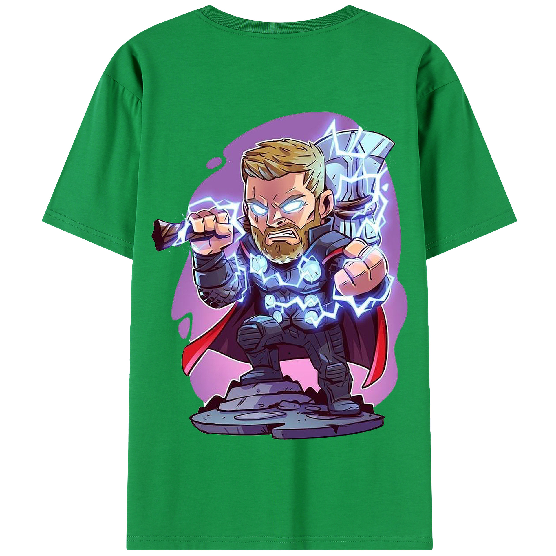 （画像用） アベンジャーズ The Avengers 綿100％半袖Tシャツ（背面プリント）