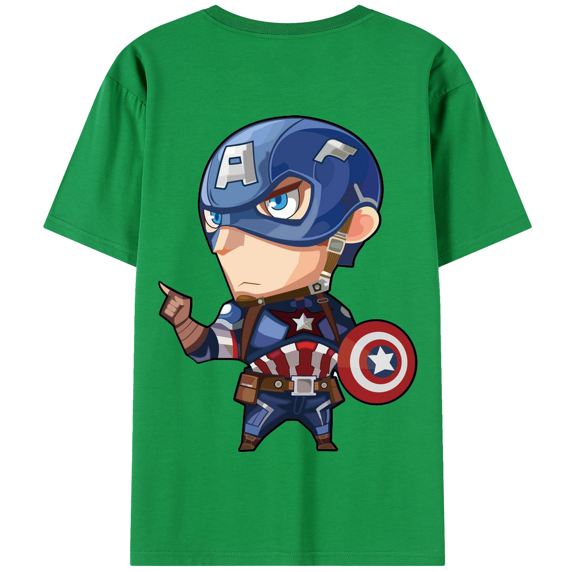 （画像用） アベンジャーズ The Avengers 綿100％半袖Tシャツ（背面プリント）