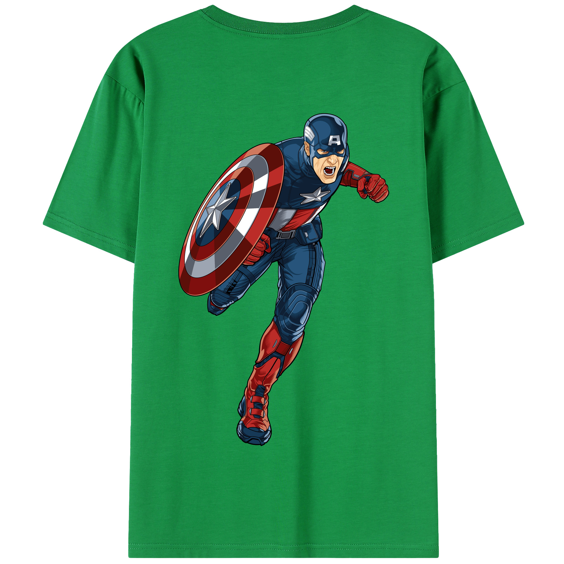 （画像用） アベンジャーズ The Avengers 綿100％半袖Tシャツ（背面プリント）