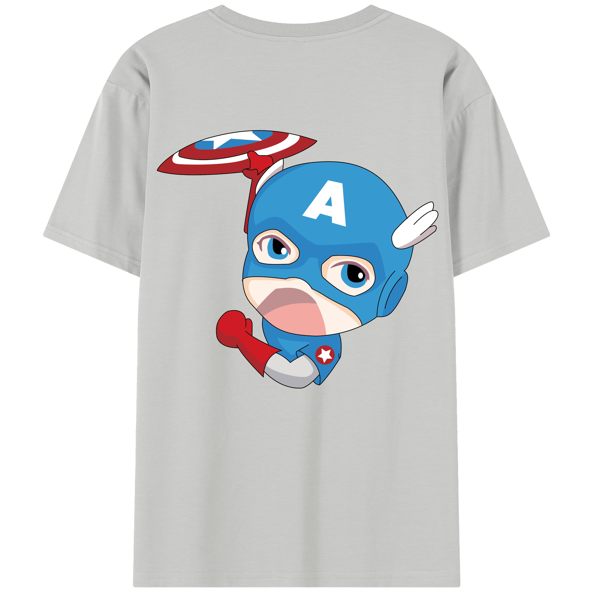 （画像用） アベンジャーズ The Avengers 綿100％半袖Tシャツ（背面プリント）