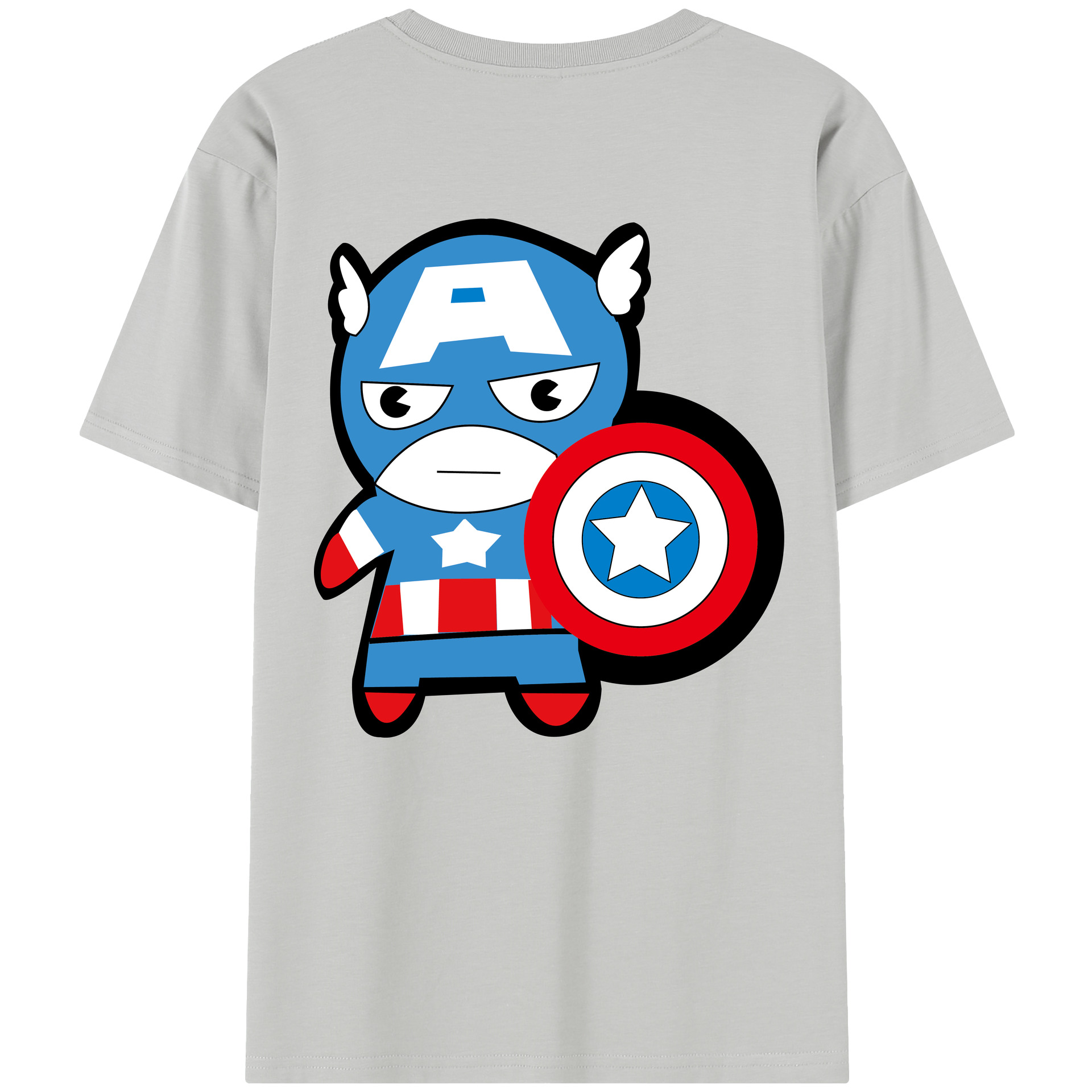 （画像用） アベンジャーズ The Avengers 綿100％半袖Tシャツ（背面プリント）