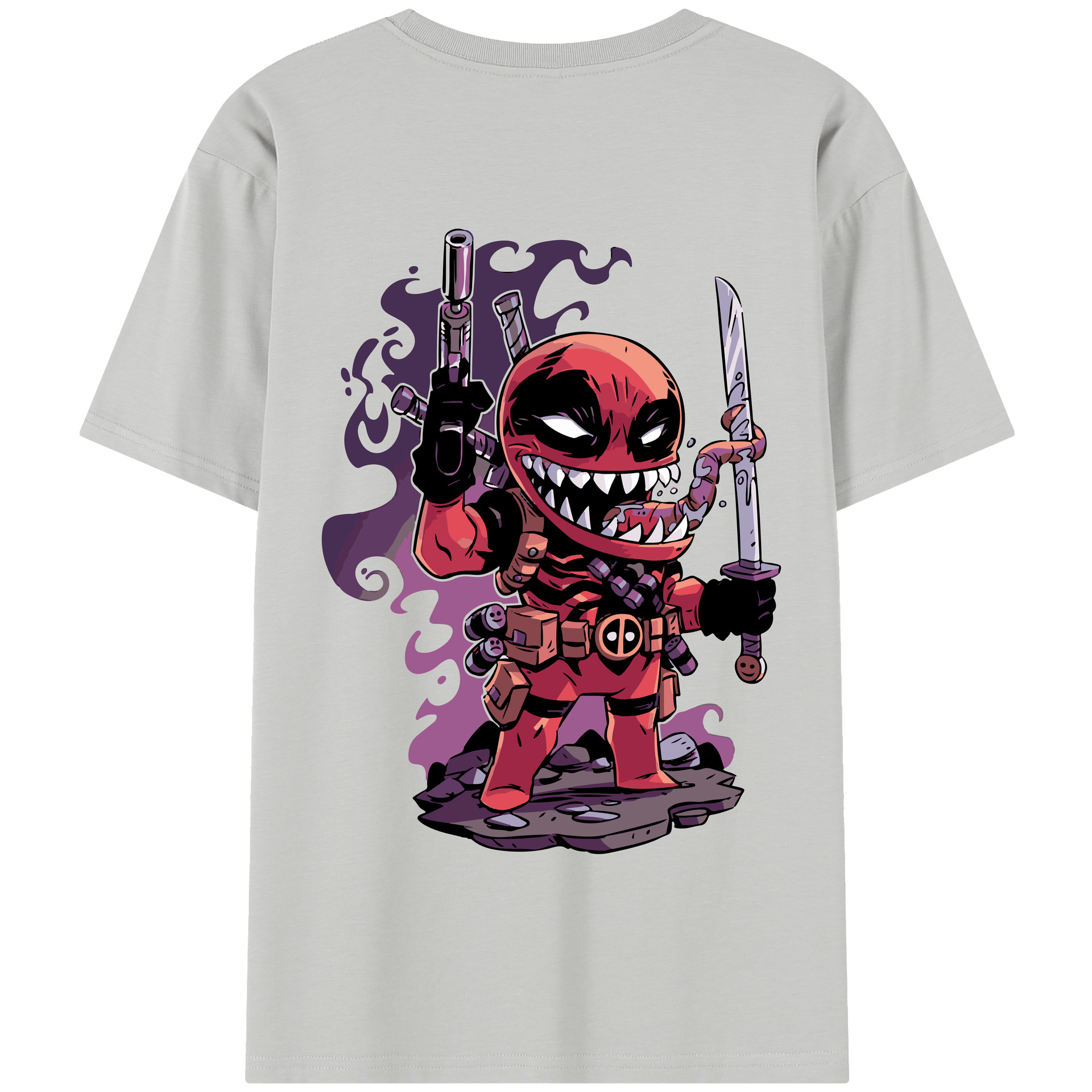 （画像用） アベンジャーズ The Avengers 綿100％半袖Tシャツ（背面プリント）