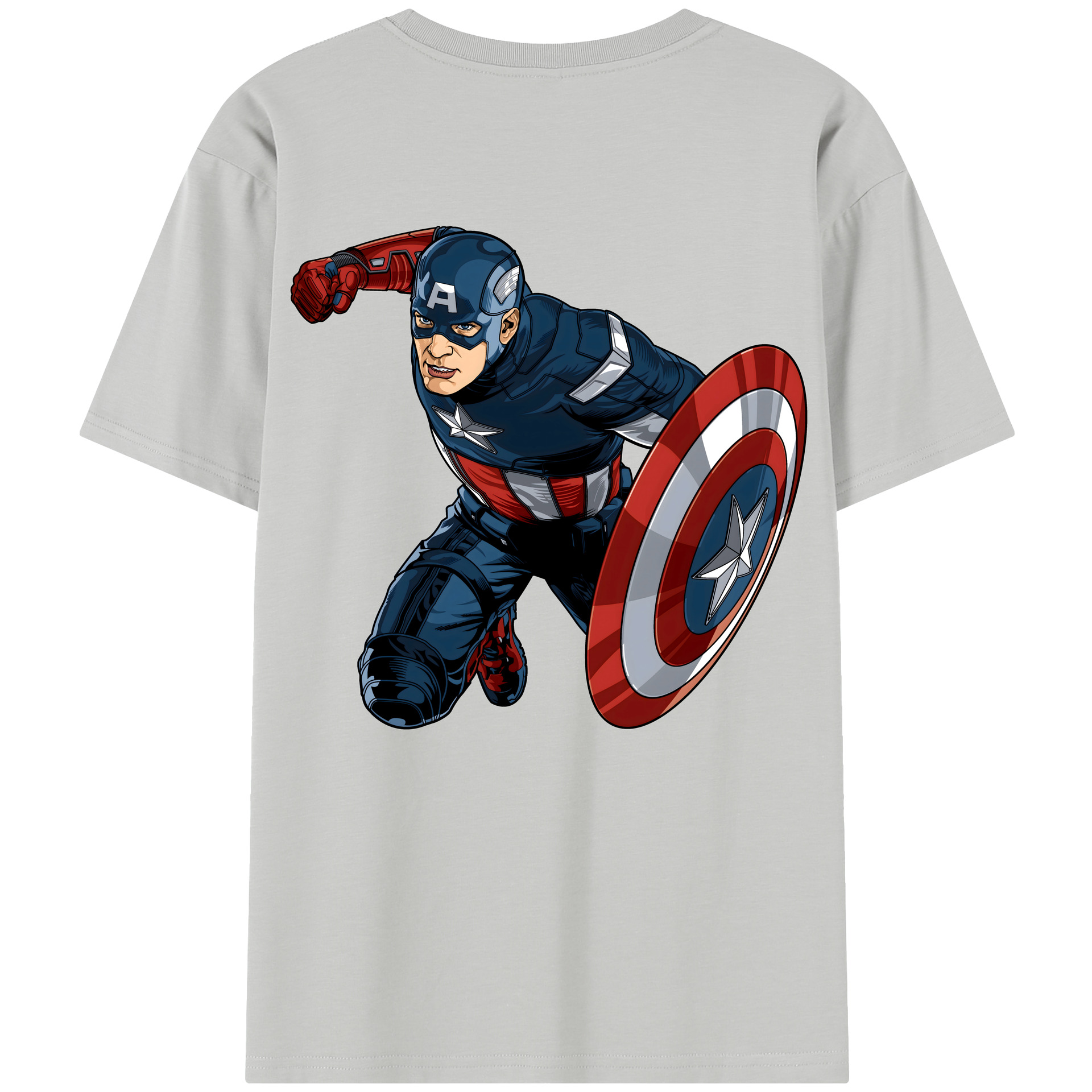 （画像用） アベンジャーズ The Avengers 綿100％半袖Tシャツ（背面プリント）