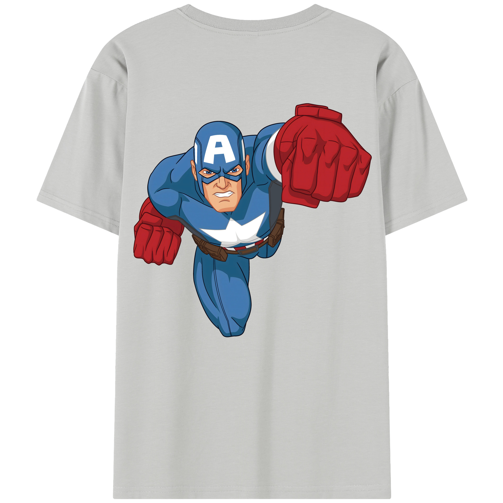 （画像用） アベンジャーズ The Avengers 綿100％半袖Tシャツ（背面プリント）