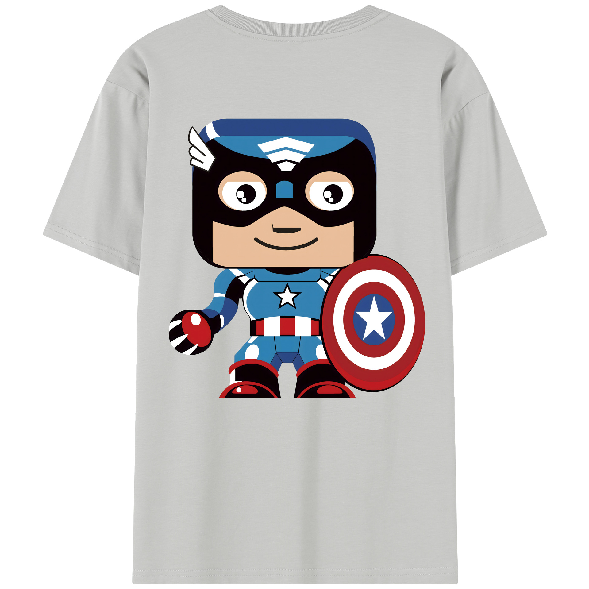 （画像用） アベンジャーズ The Avengers 綿100％半袖Tシャツ（背面プリント）