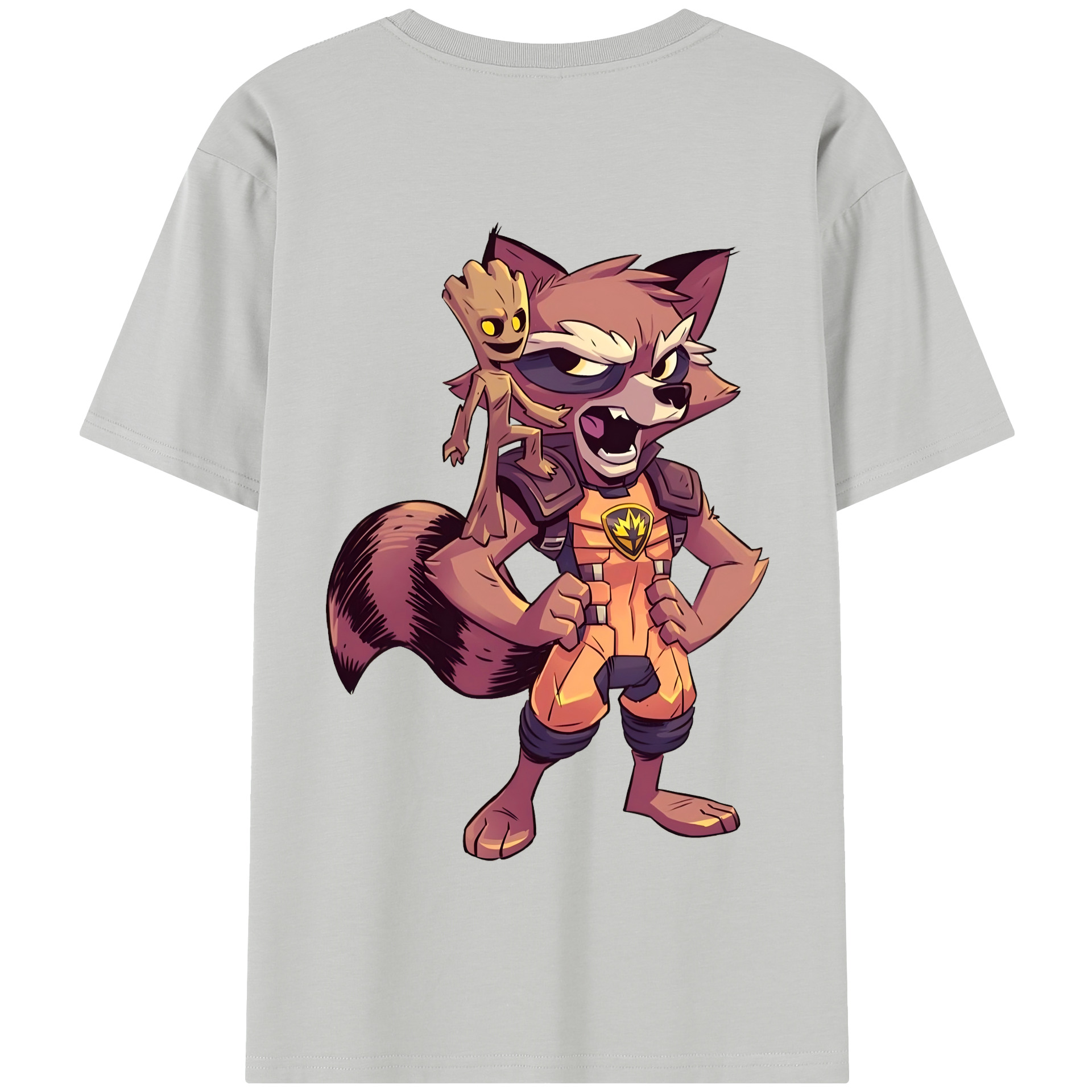 （画像用） アベンジャーズ The Avengers 綿100％半袖Tシャツ（背面プリント）