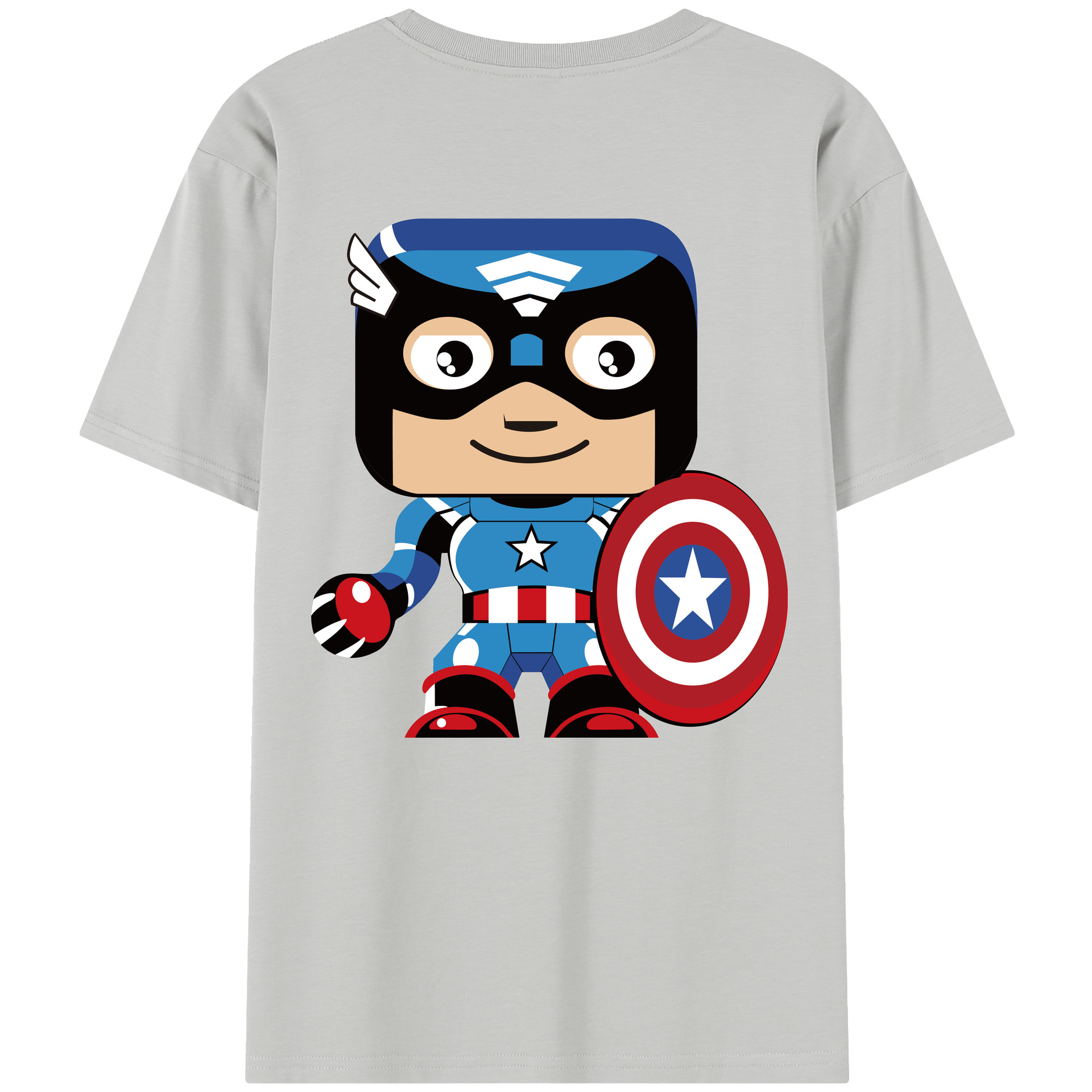 （画像用） アベンジャーズ The Avengers 綿100％半袖Tシャツ（背面プリント）