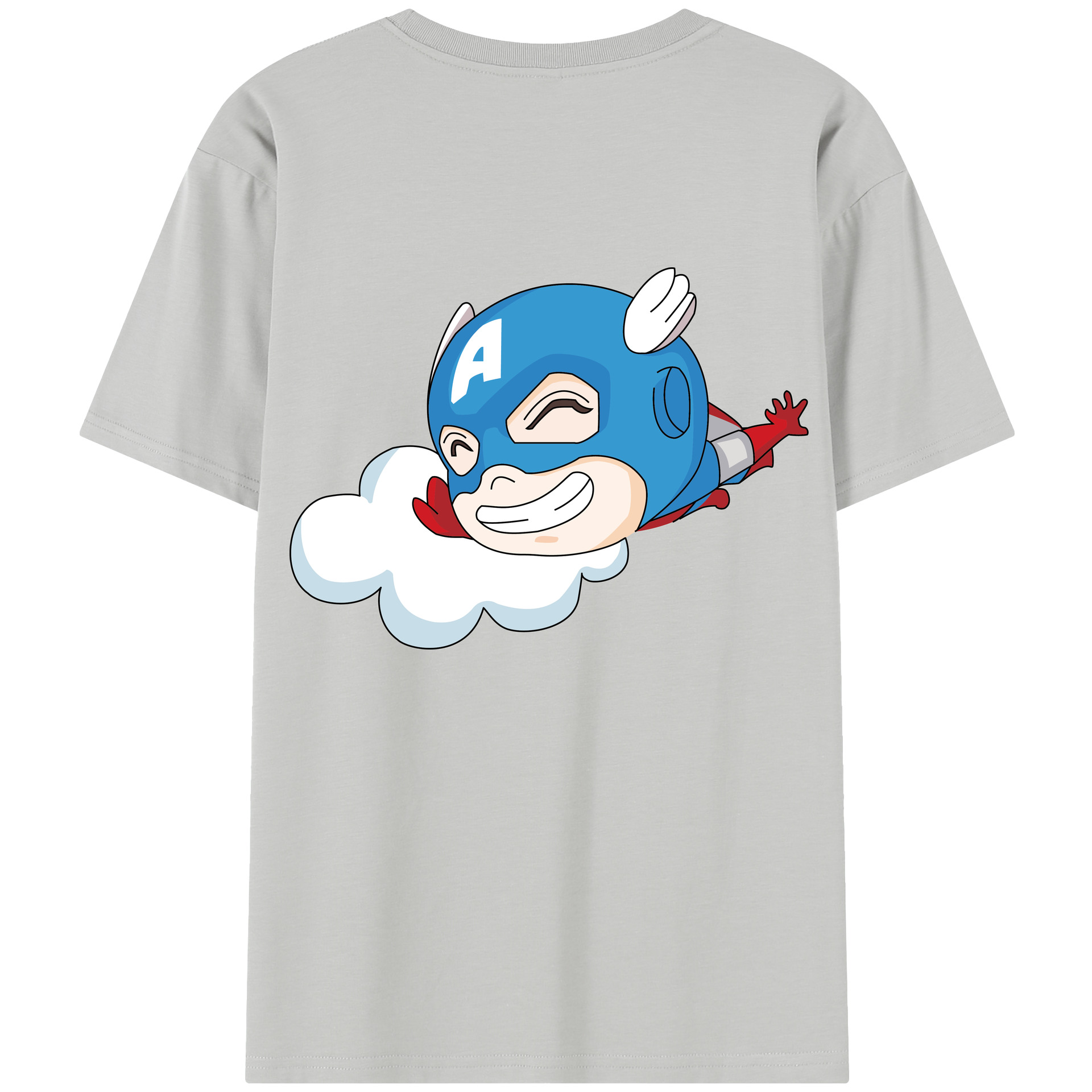 （画像用） アベンジャーズ The Avengers 綿100％半袖Tシャツ（背面プリント）