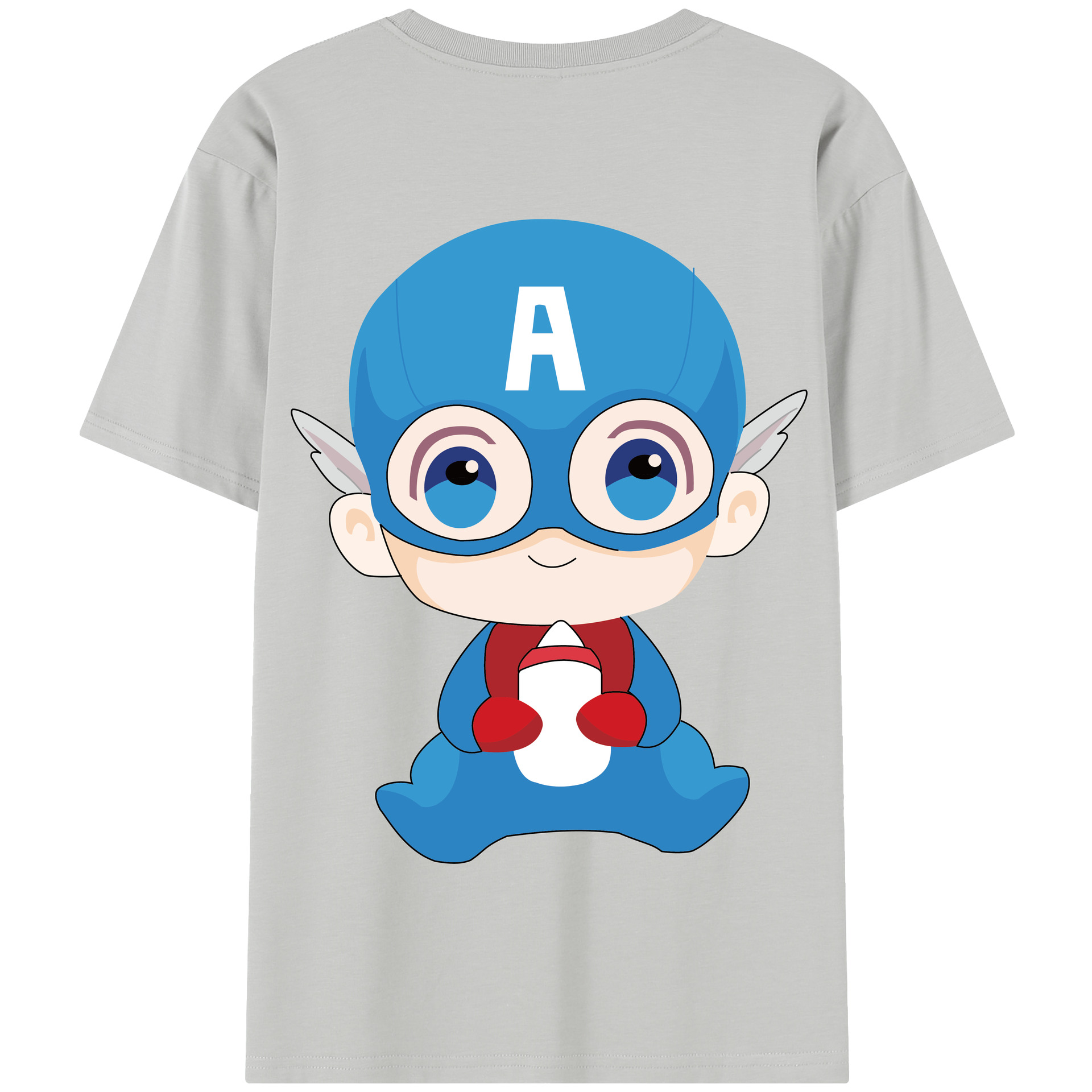 （画像用） アベンジャーズ The Avengers 綿100％半袖Tシャツ（背面プリント）