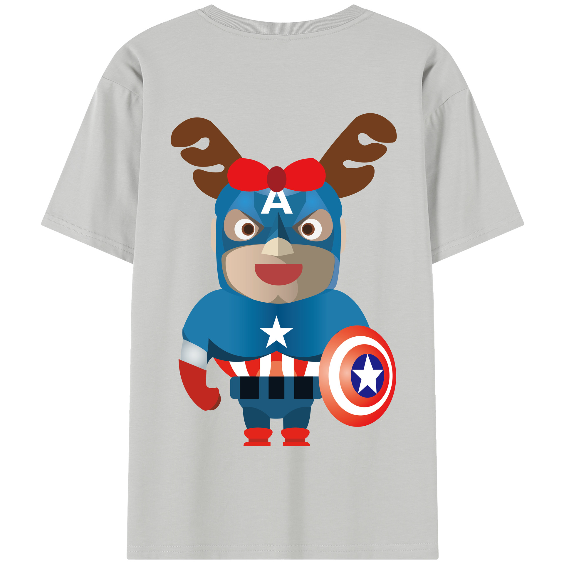 （画像用） アベンジャーズ The Avengers 綿100％半袖Tシャツ（背面プリント）