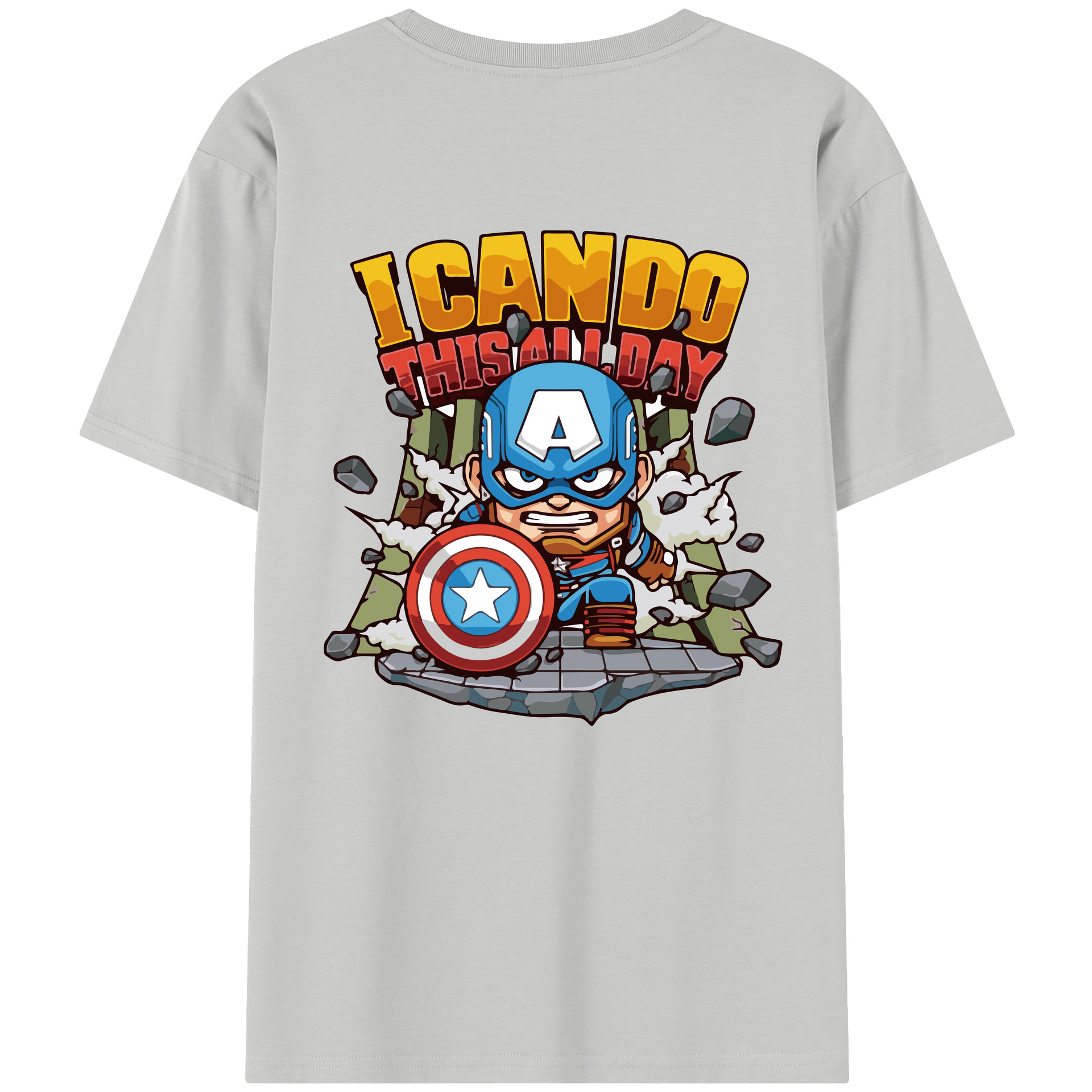 （画像用） アベンジャーズ The Avengers 綿100％半袖Tシャツ（背面プリント）