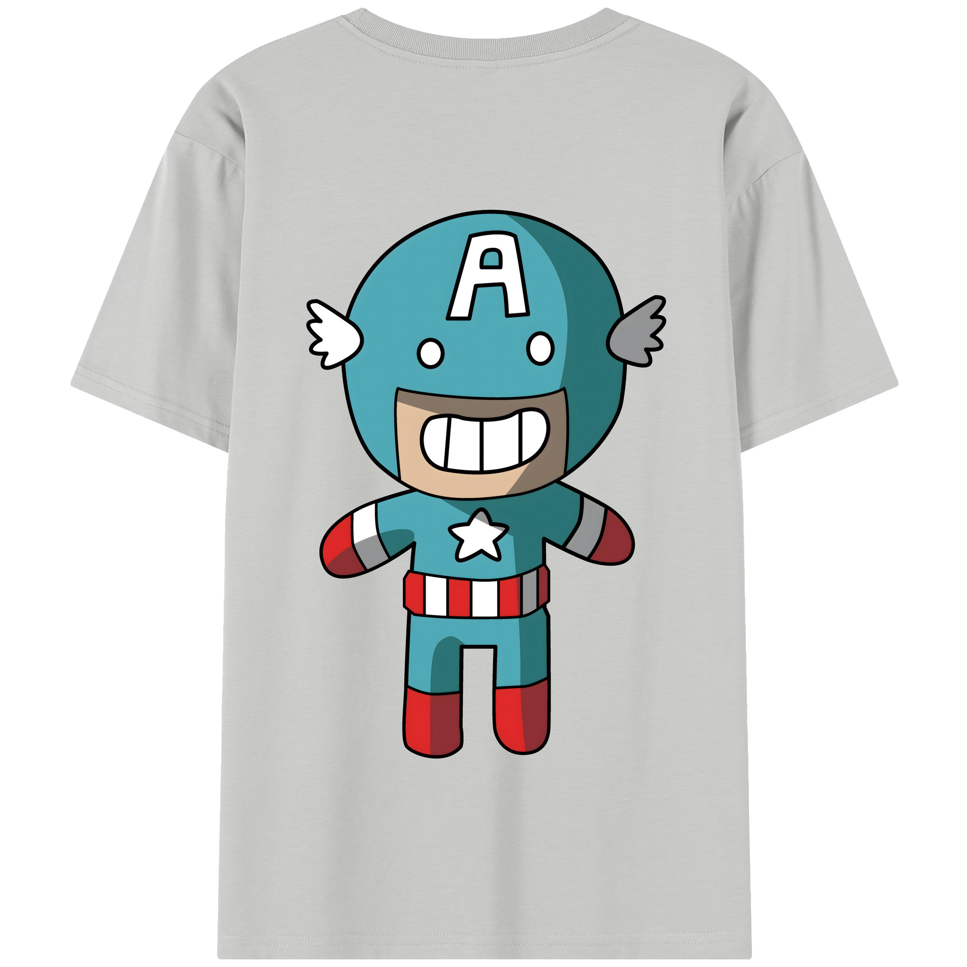 （画像用） アベンジャーズ The Avengers 綿100％半袖Tシャツ（背面プリント）