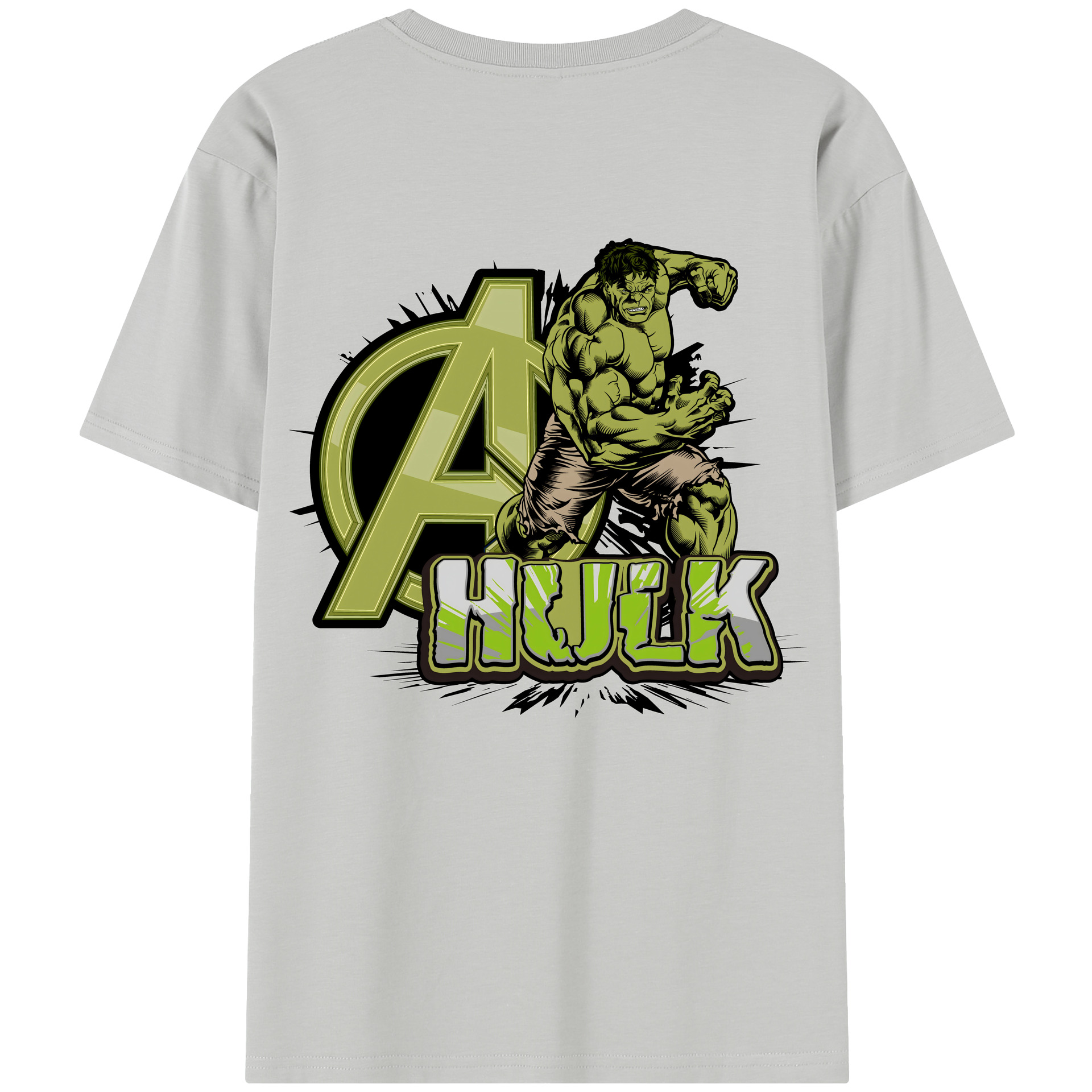 （画像用） アベンジャーズ The Avengers 綿100％半袖Tシャツ（背面プリント）